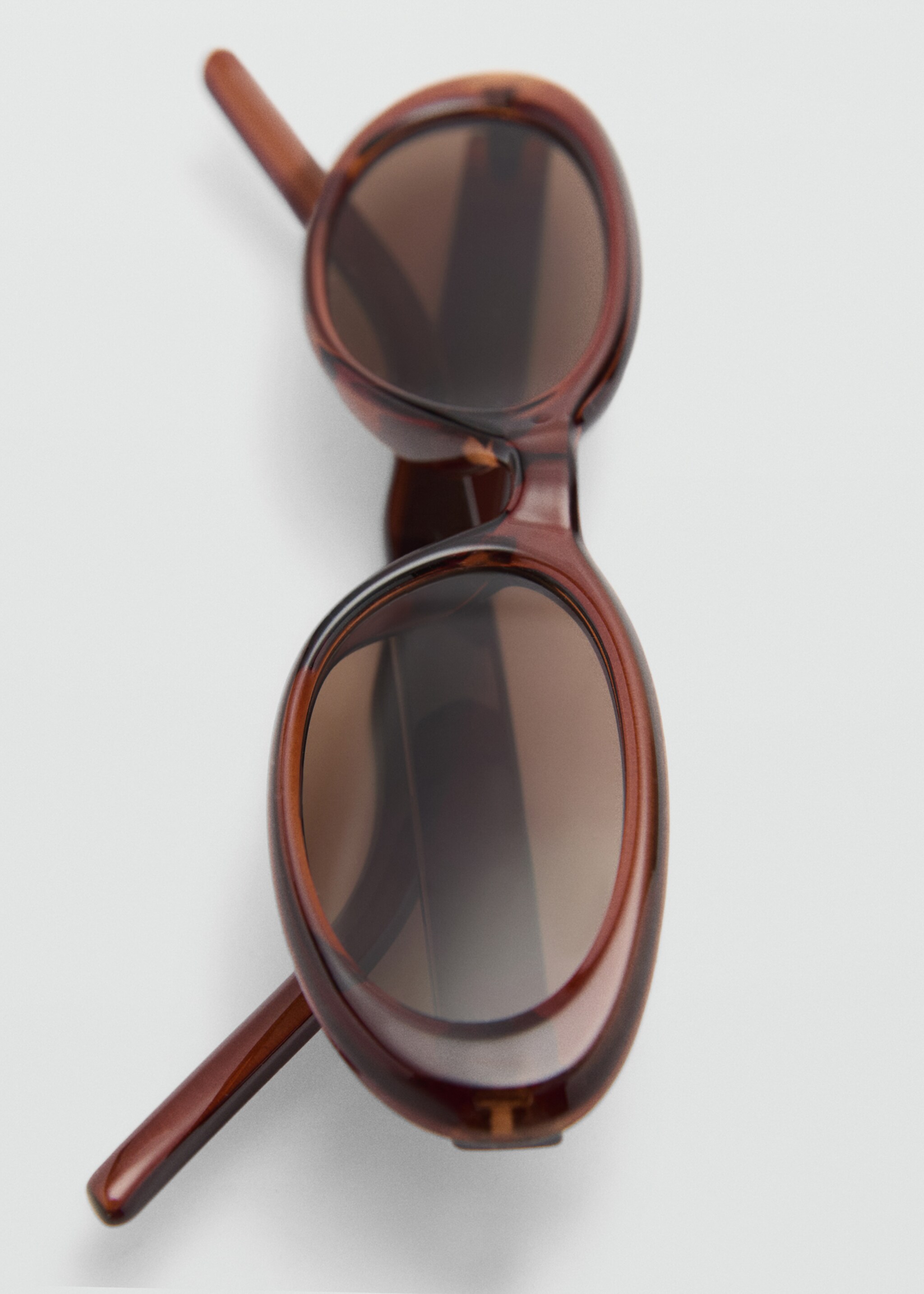 Gafas de sol montura ovalada - Detalle del artículo 2, Marrón. Ref: 87010232-00.