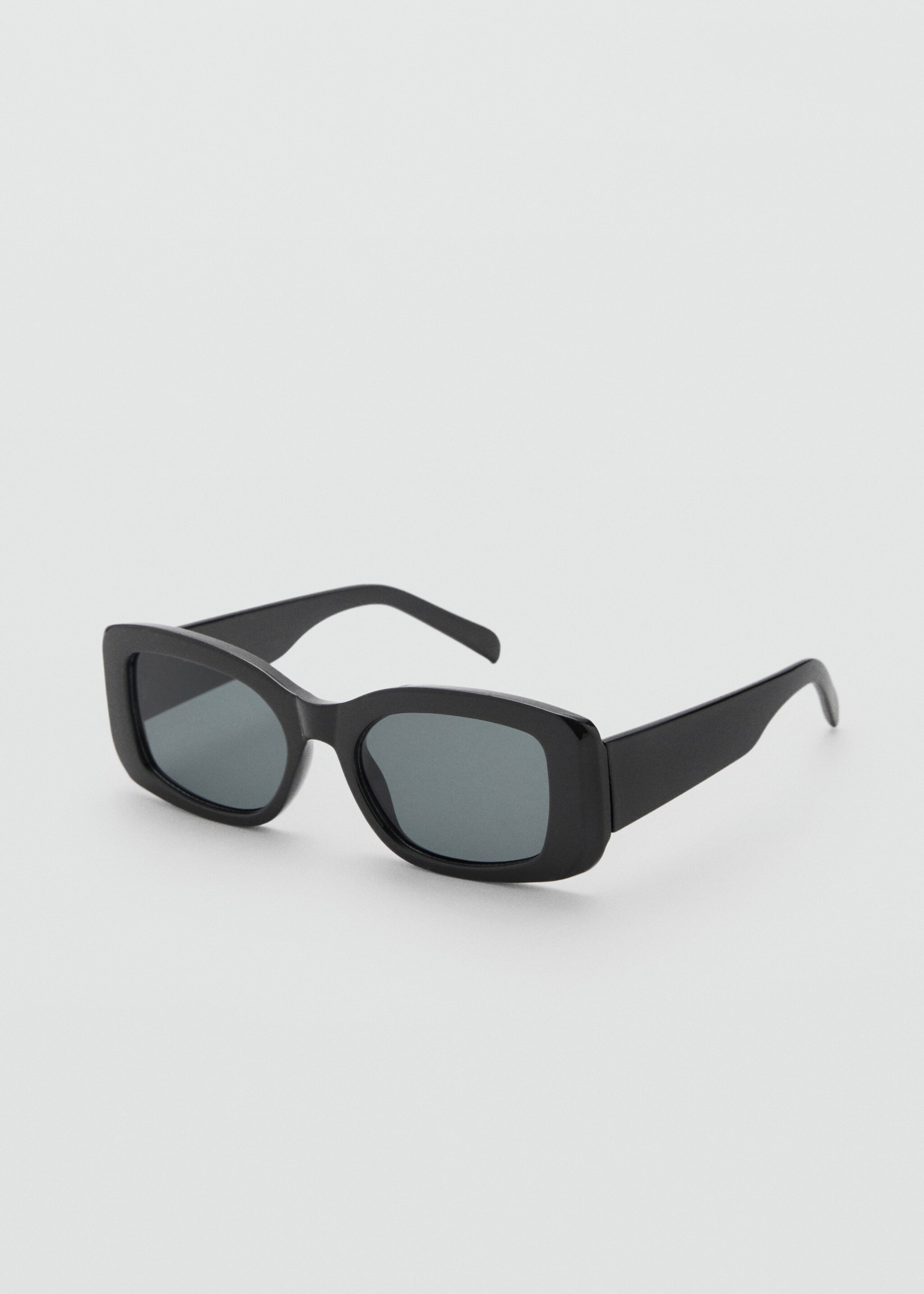 Squared frame sunglasses - Medium plane, Black. Ref: 87010233-00.