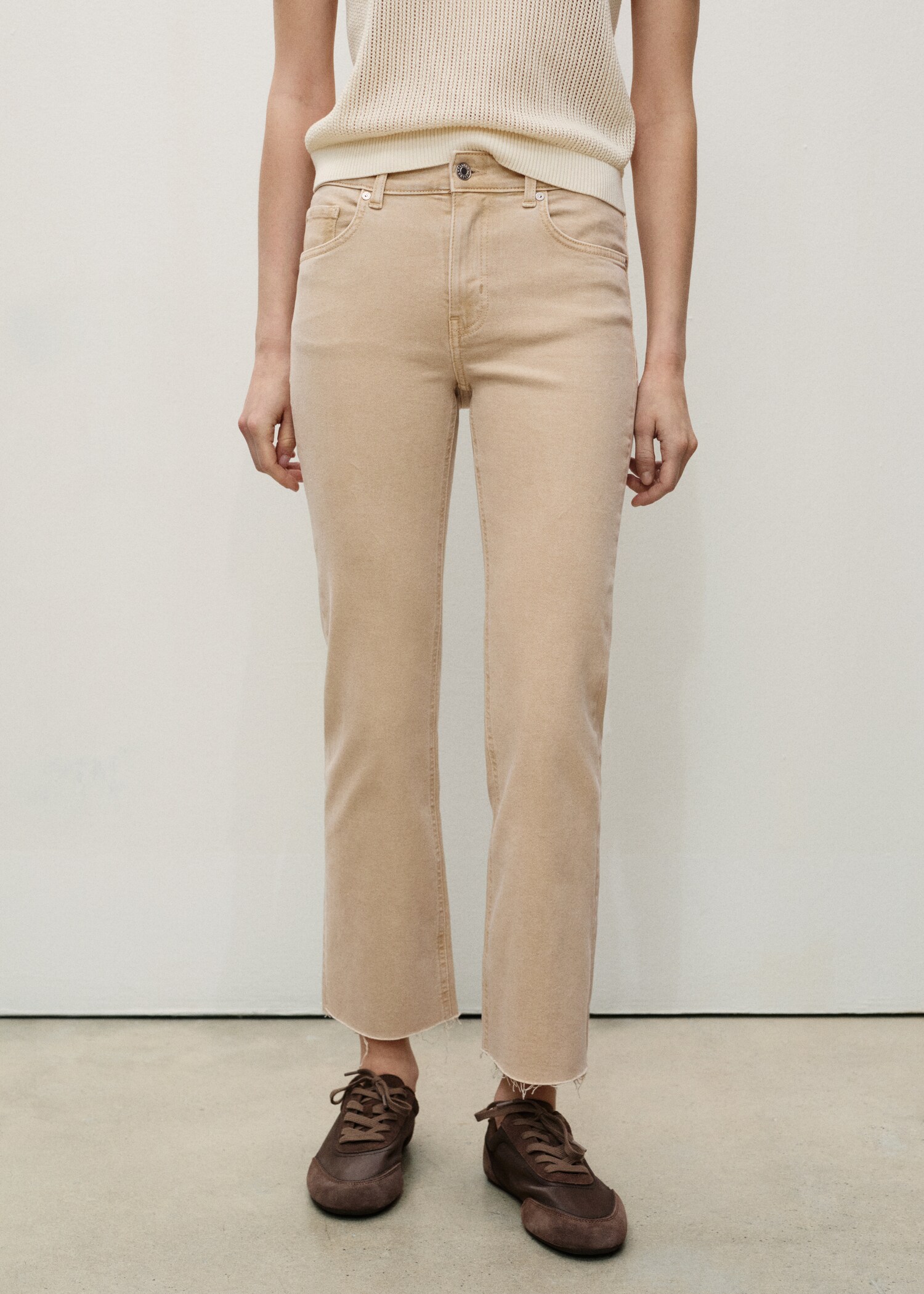 Sienna flared cropped jeans - Medium plane