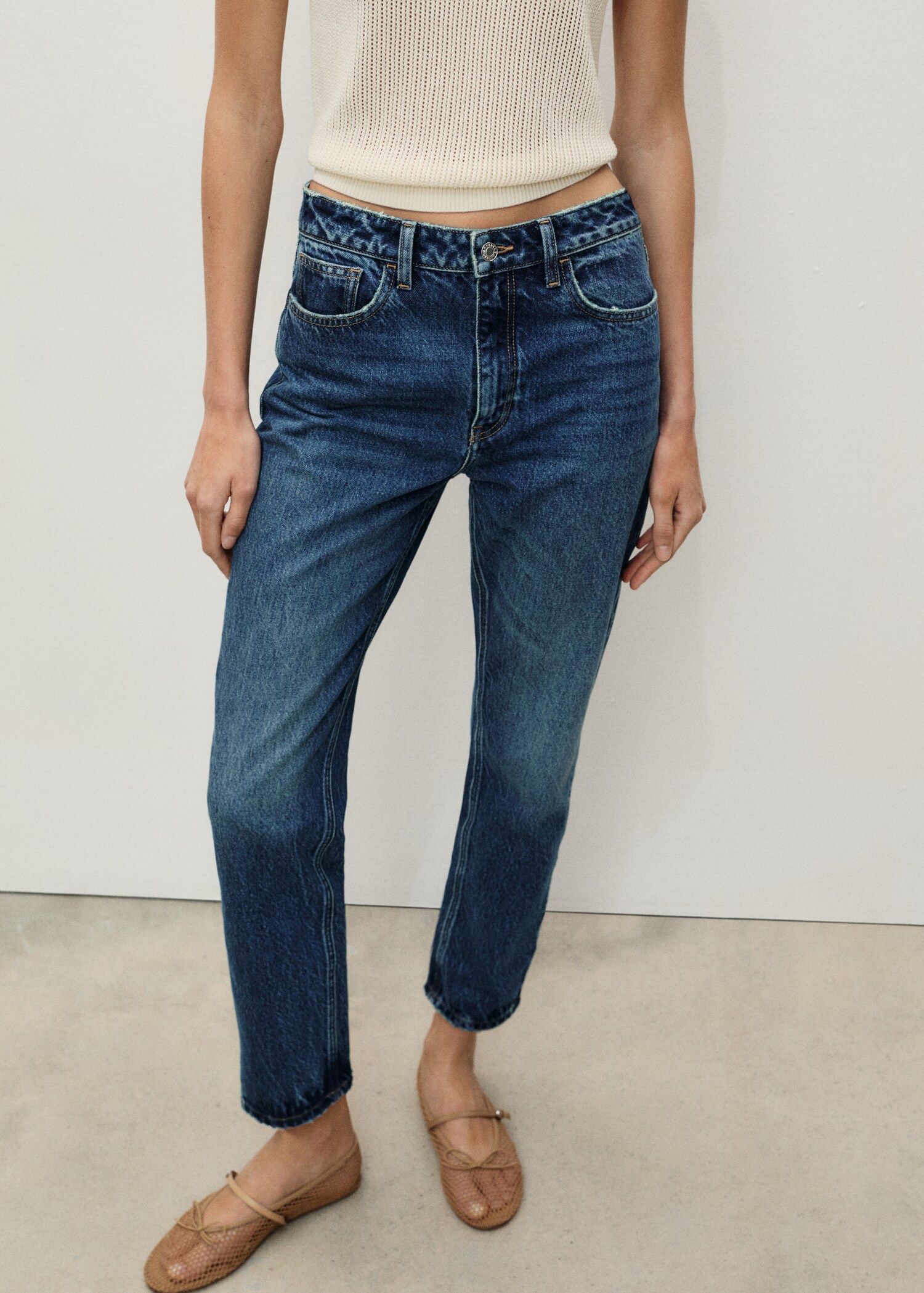 Mom2000 high-rise jeans - Medium plane