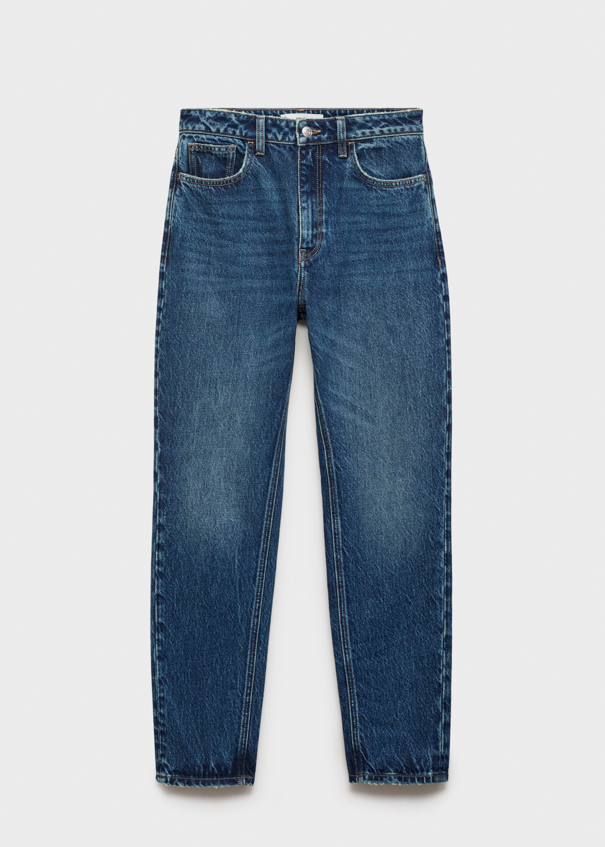 Mom2000 high-rise jeans - Article without model, Dark Blue. Ref: 87010241-00.