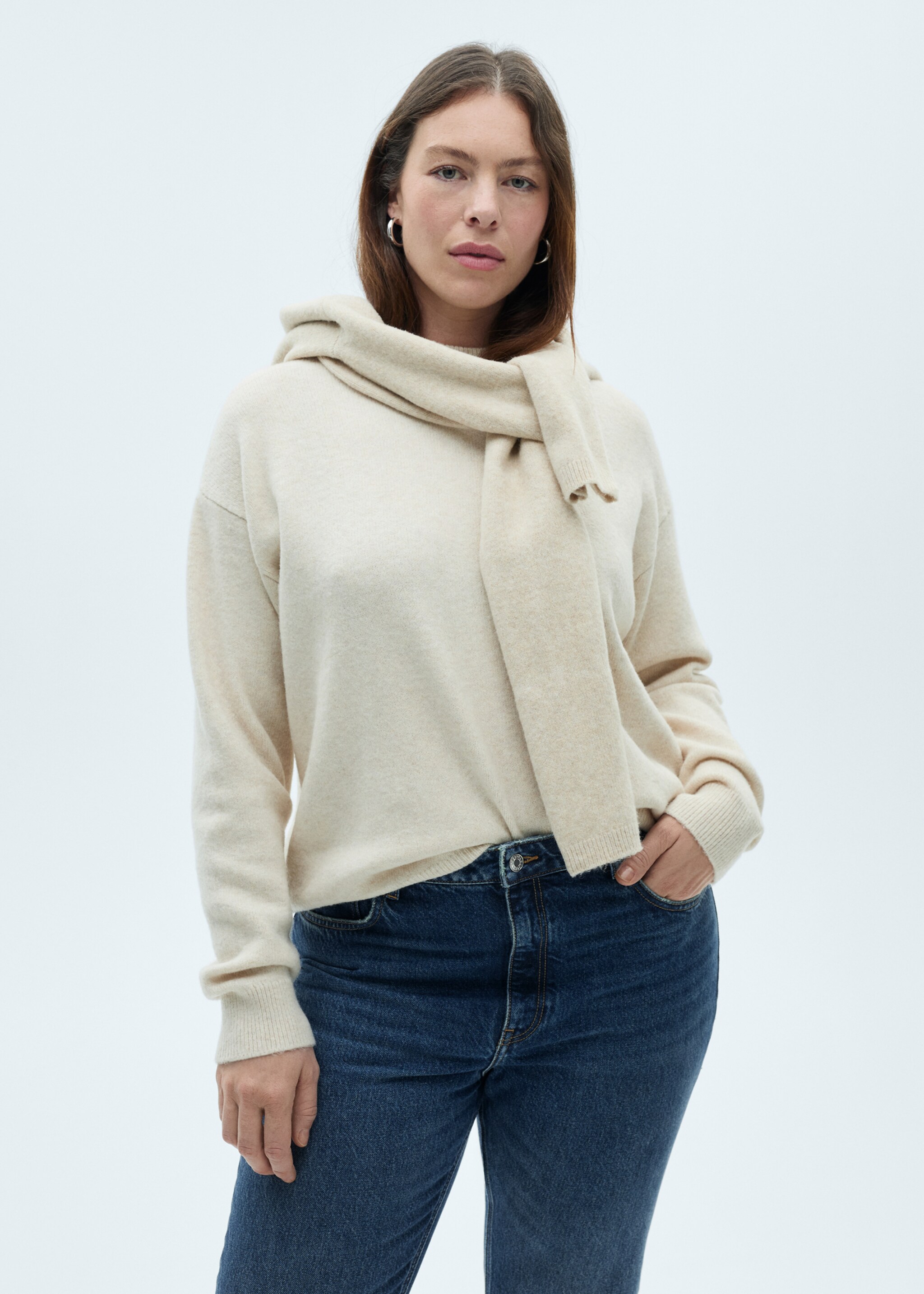 Mom2000 high-rise jeans - Details of the article 5, Dark Blue. Ref: 87010241-00.