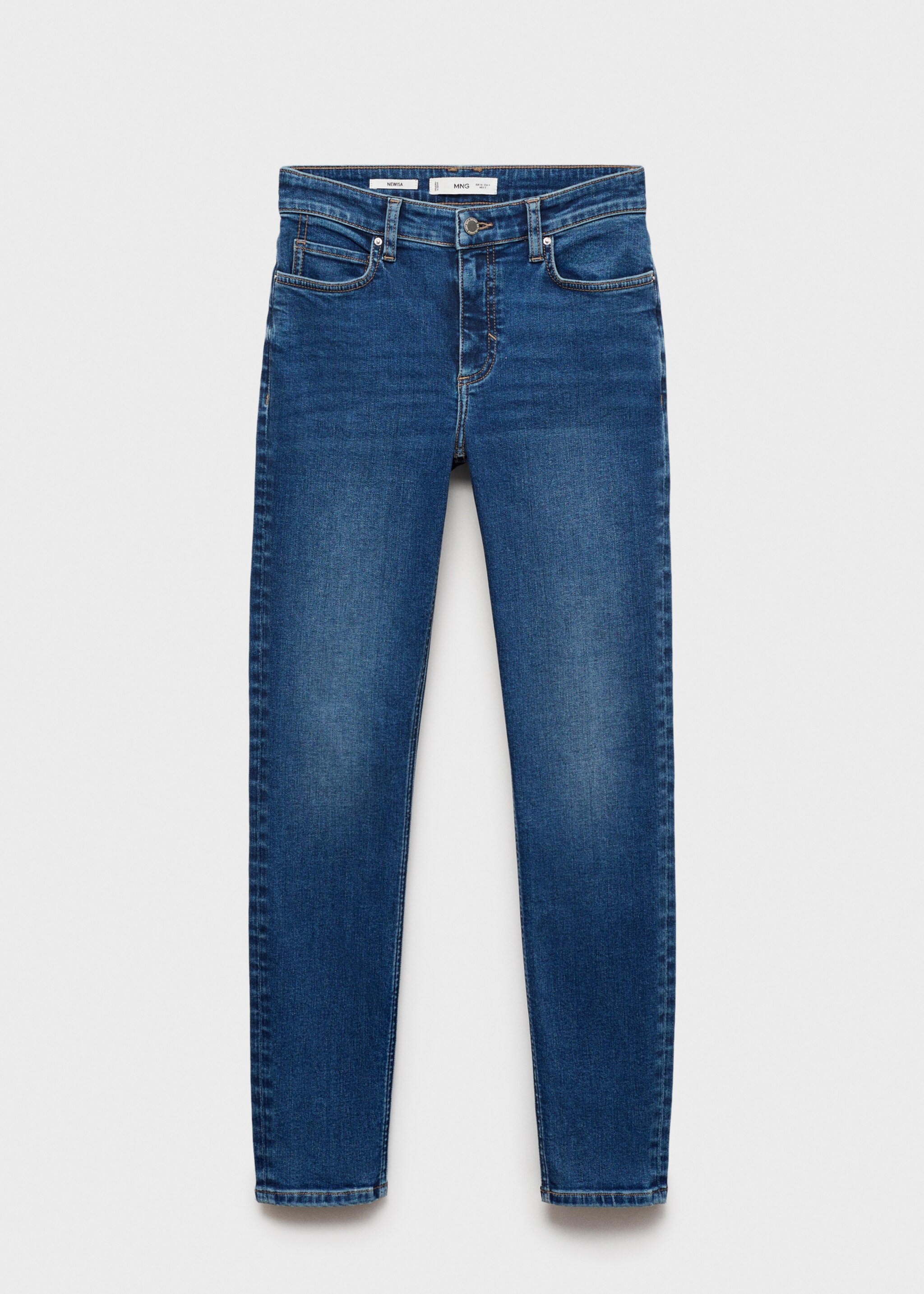 Mid-rise skinny jeans - Article without model, Dark Blue. Ref: 87010248-00.