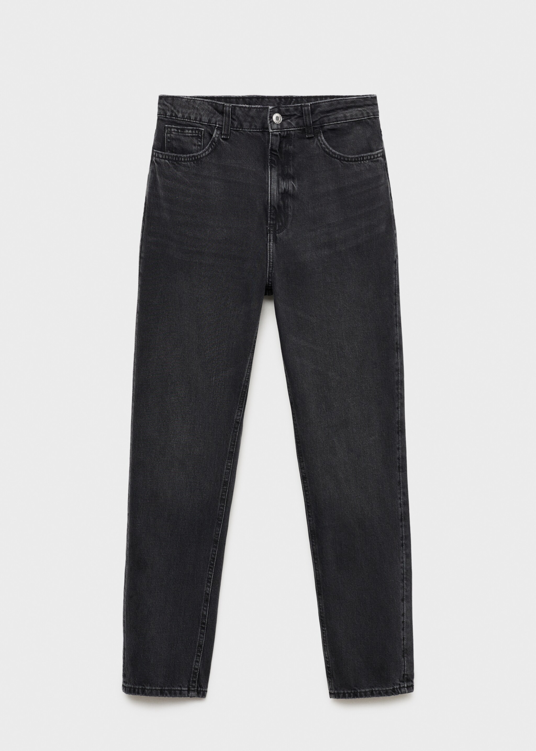 Mom2000 high-rise jeans - Article without model, Black denim. Ref: 87010255-00.