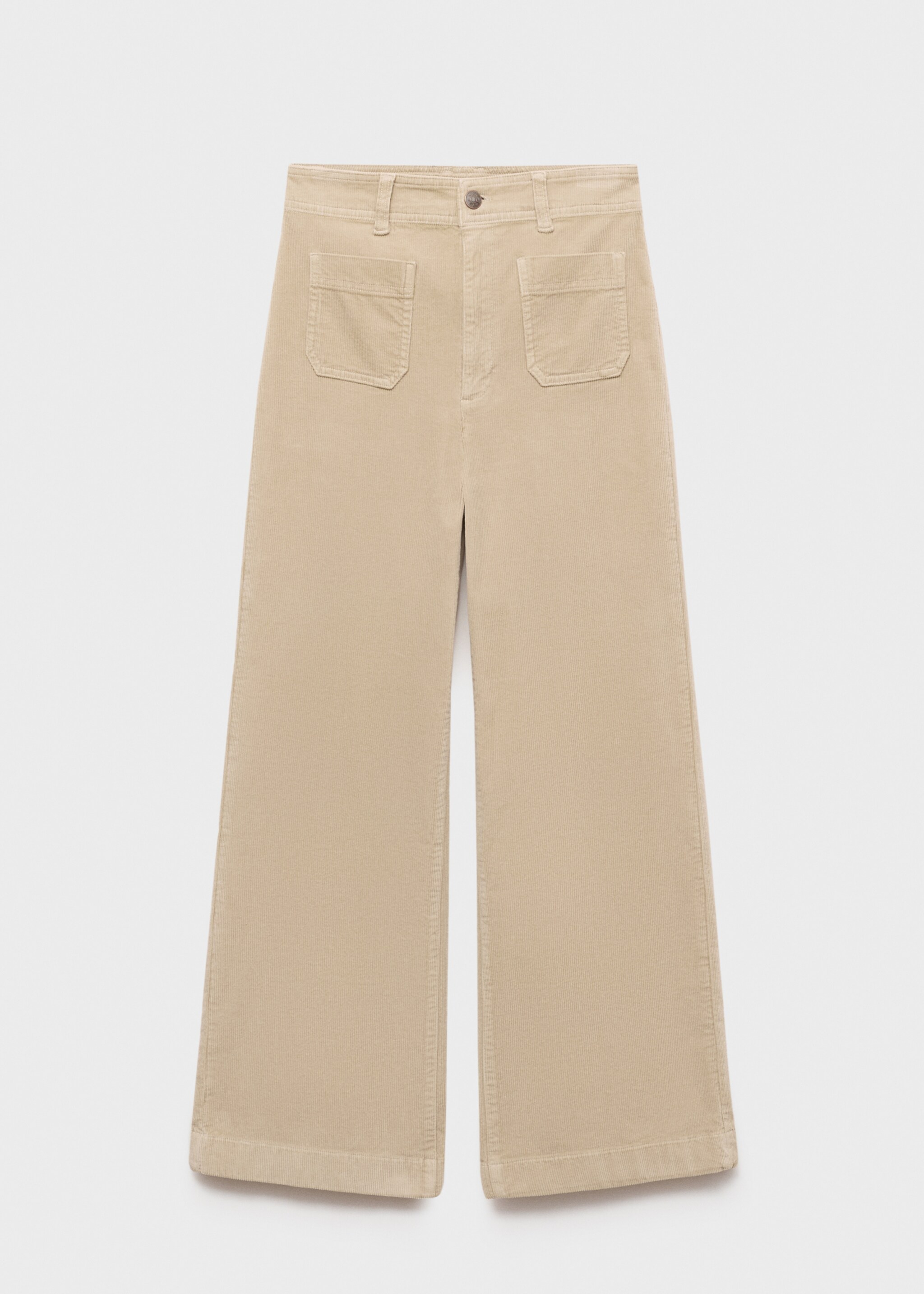 Catherin culotte corduroy trousers - Article without model, Ecru. Ref: 87010256-00.