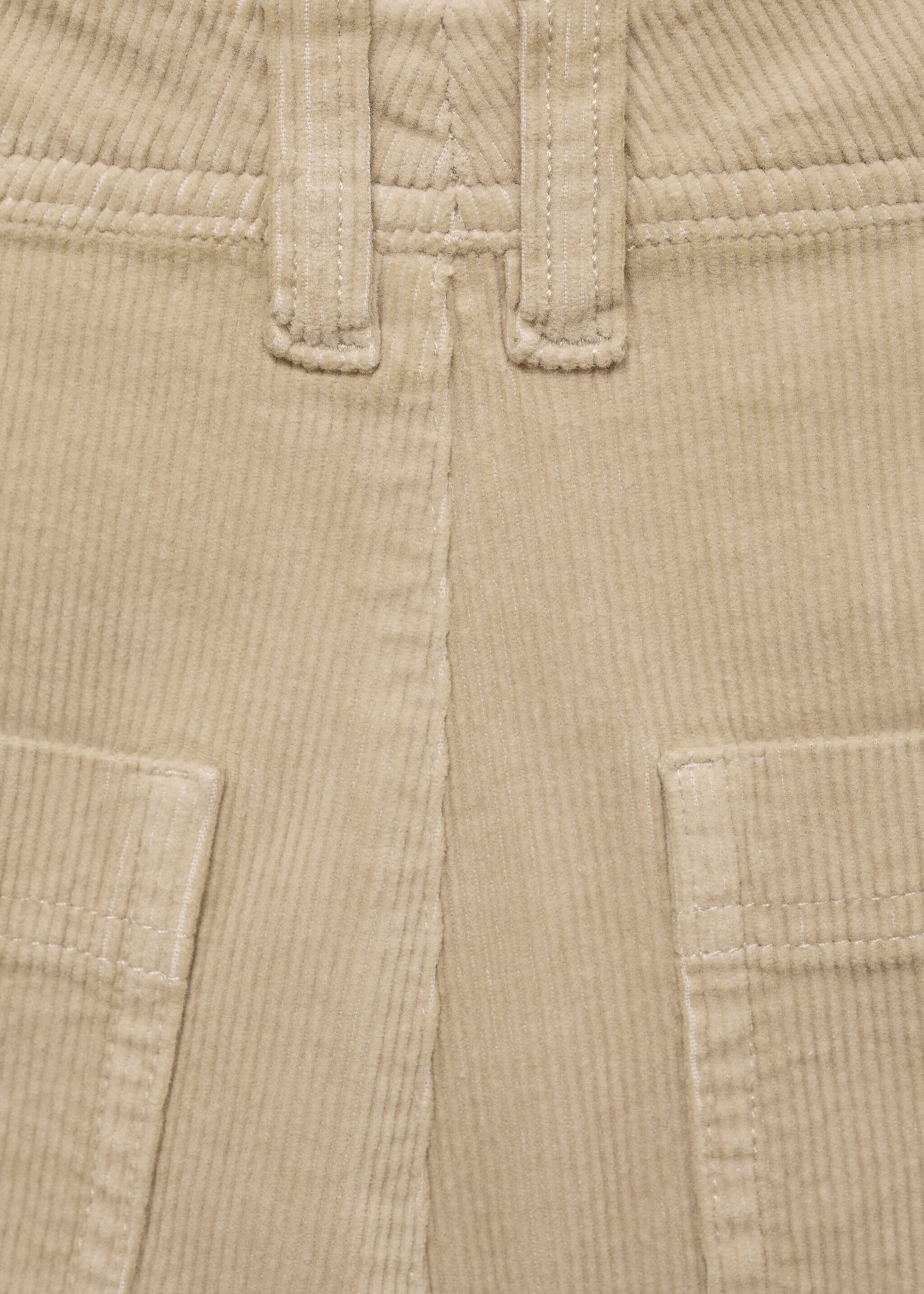 Catherin culotte corduroy trousers - Details of the article 0, Ecru. Ref: 87010256-00.