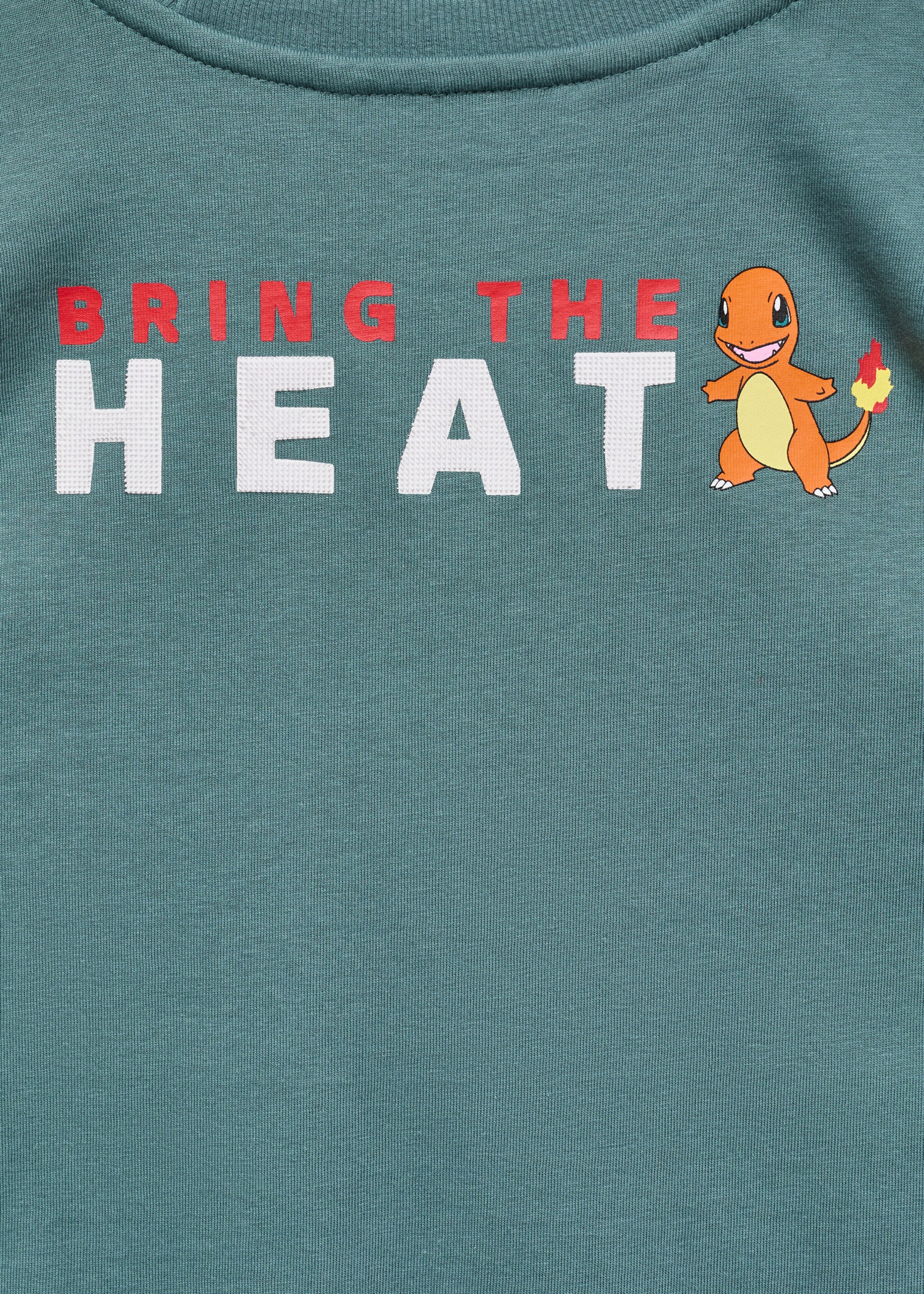 Pokemon t-shirt - Details of the article 8, Green. Ref: 87010257-00.