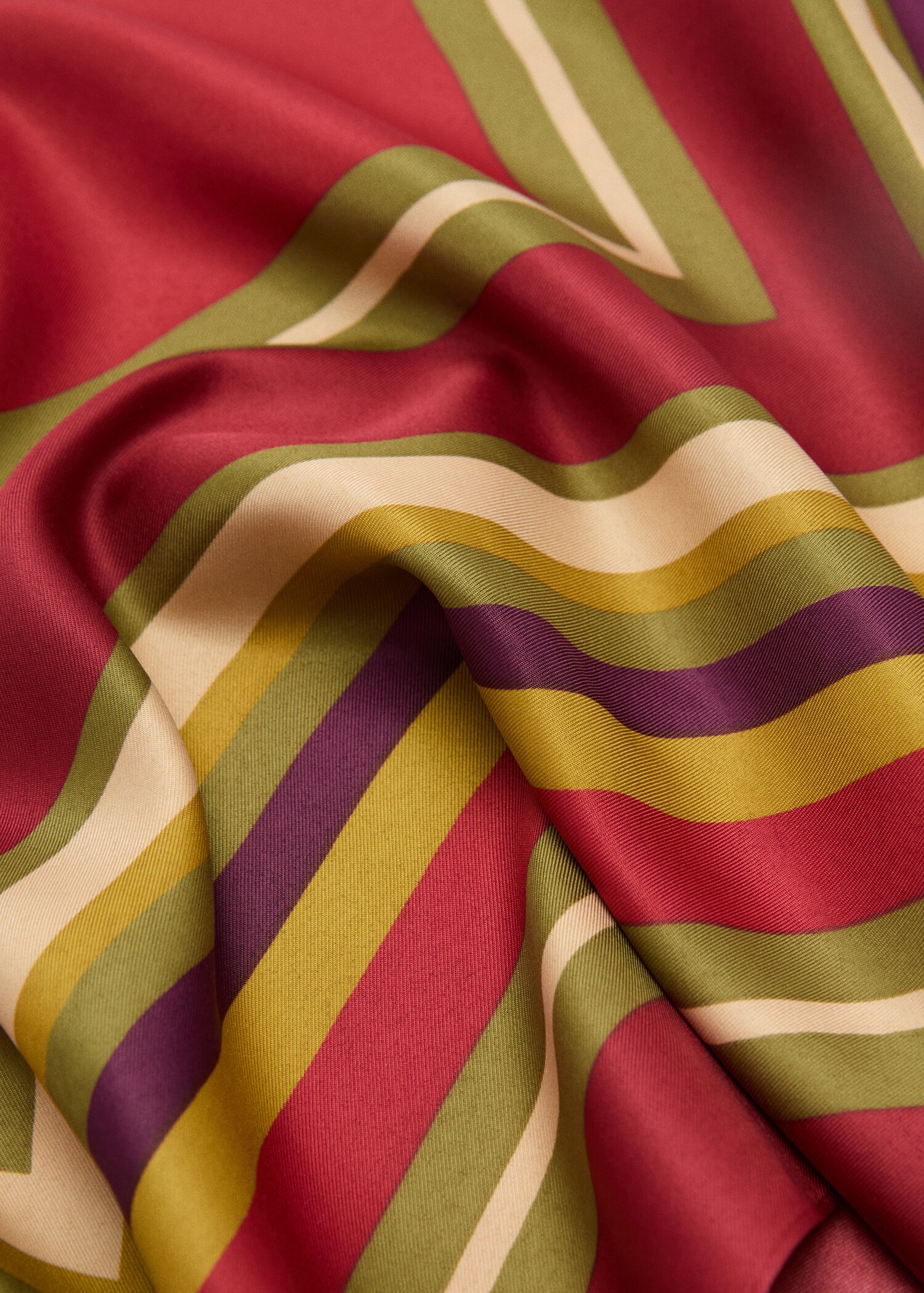 Geometric printed foulard - Medium plane