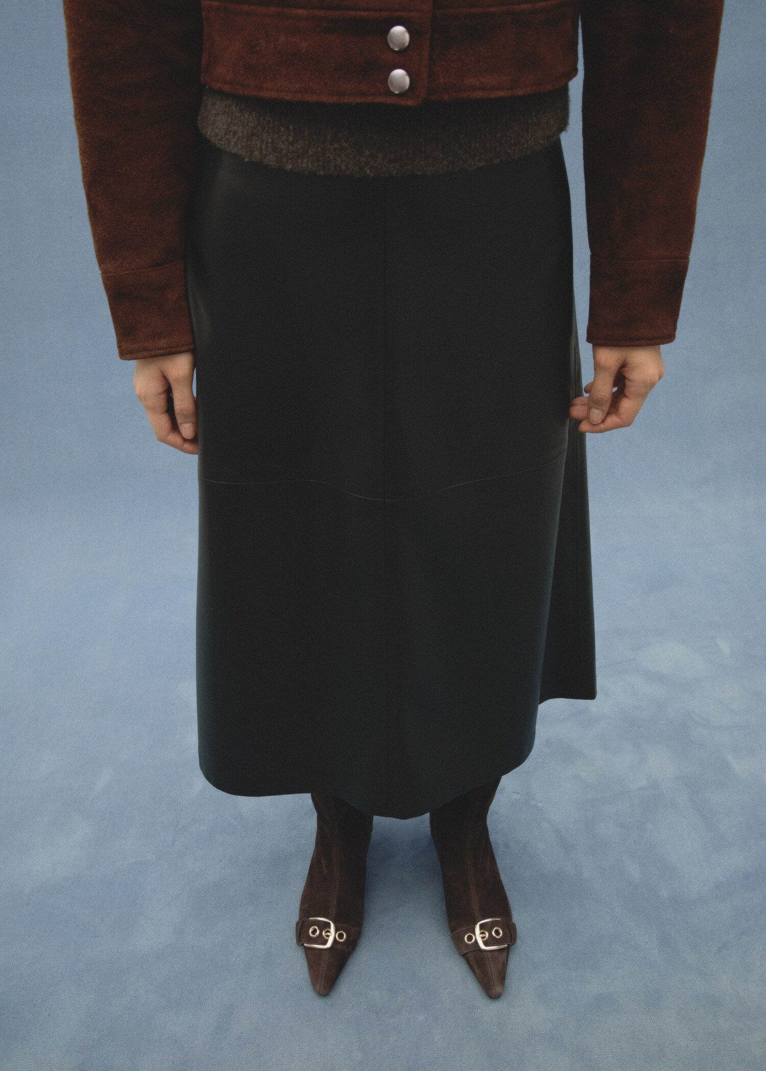 Bottes cuir suédé détail boucles - Détail de l'article 6