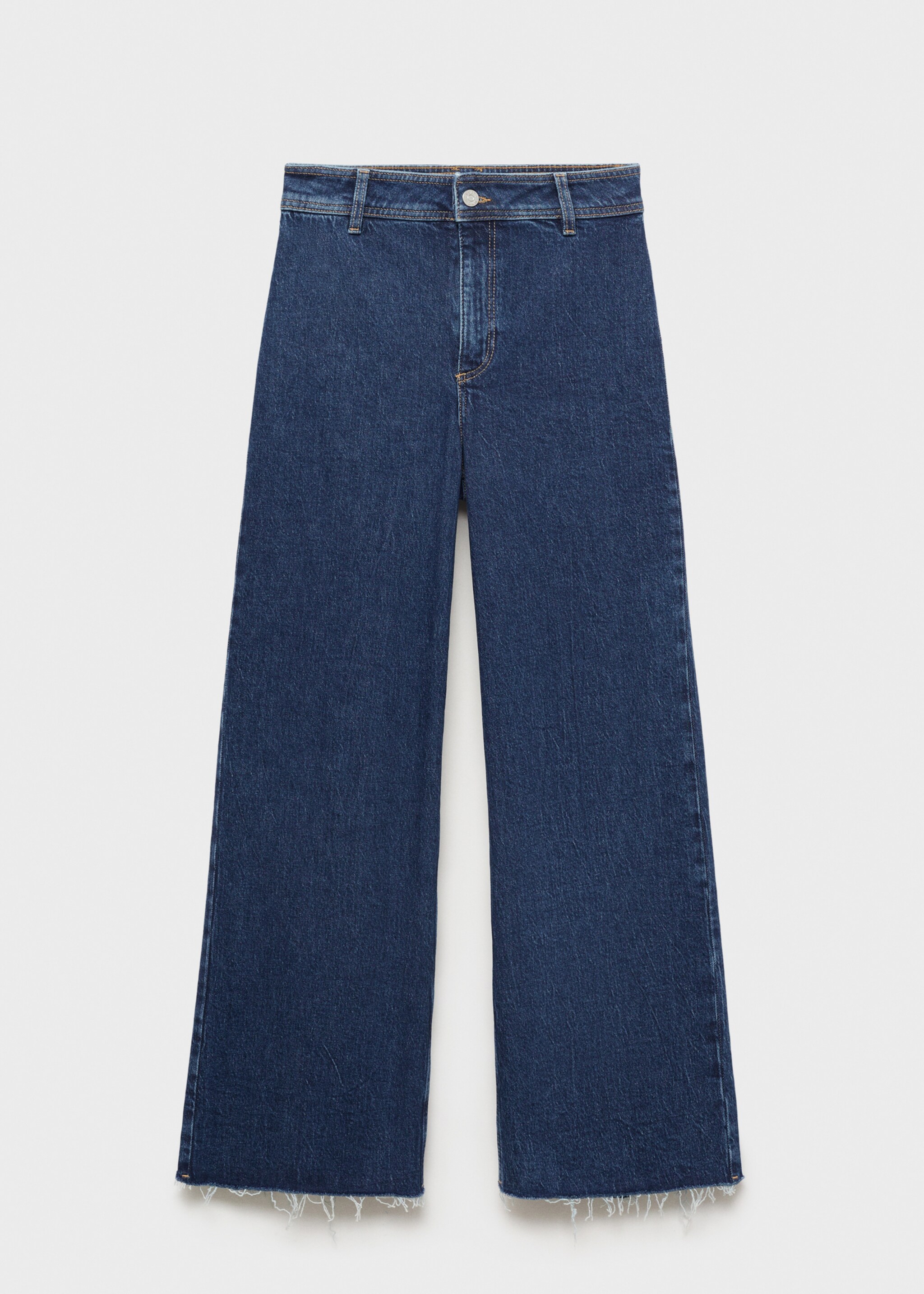 Culotte-Jeans mit hohem Bund Catherin - Artikel ohne Model, Dunkelblau. Ref: 87010286-00.
