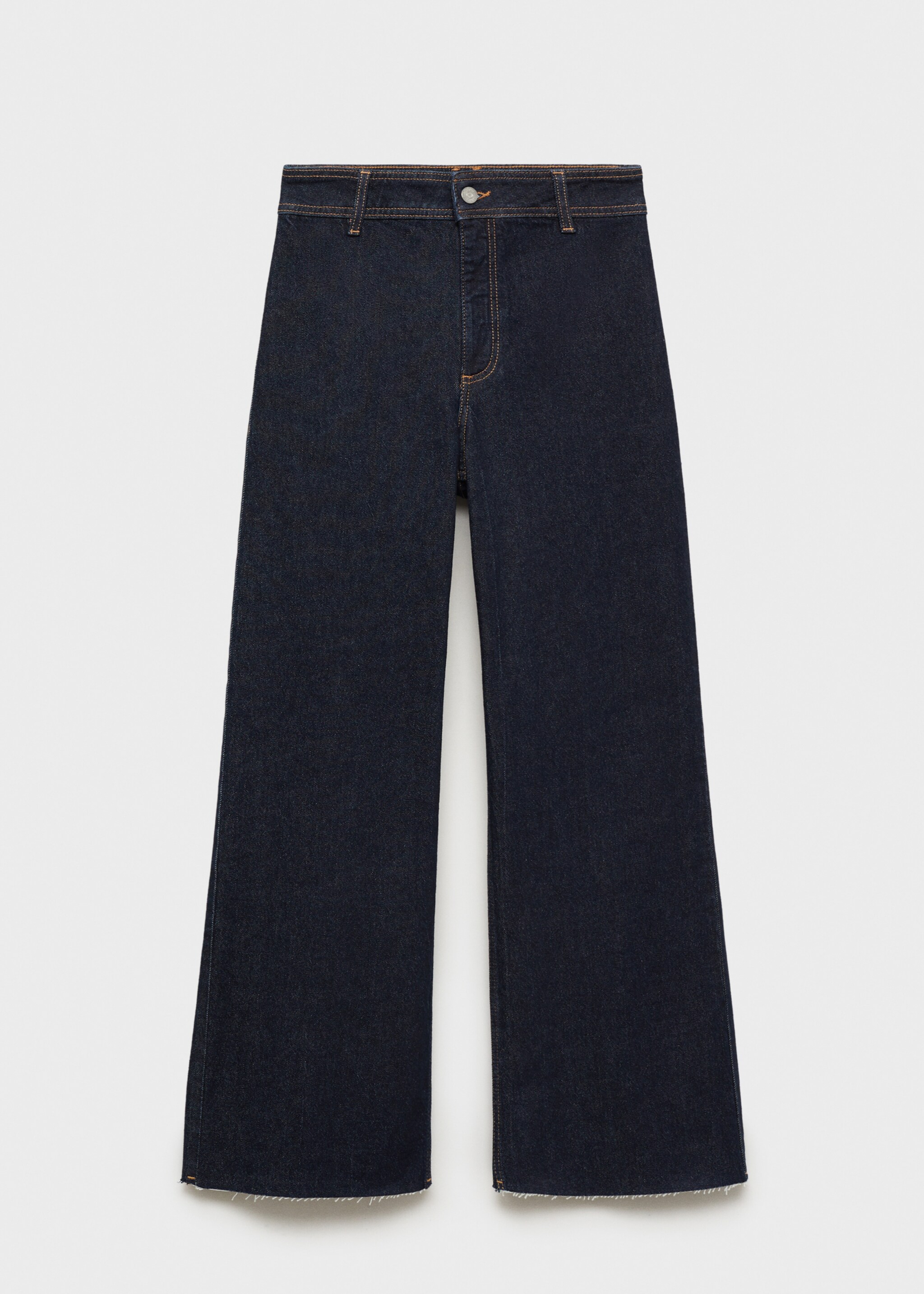 Jean Catherin style jupe-culotte rinse wash - Article sans modèle, Bleu. Ref: 87010287-00.