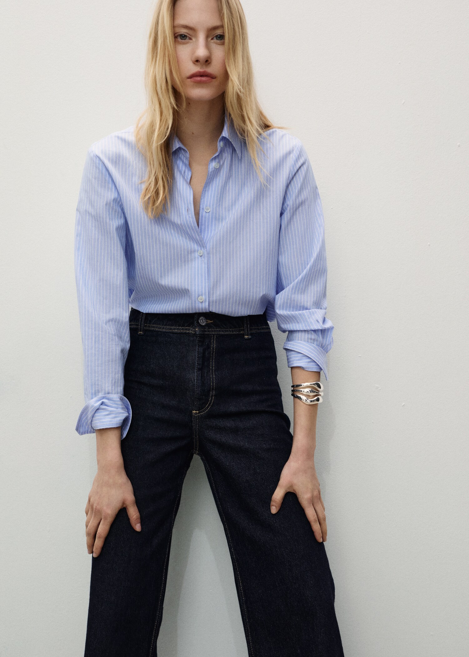 Catherin rinse-wash culotte jeans - Details of the article 1