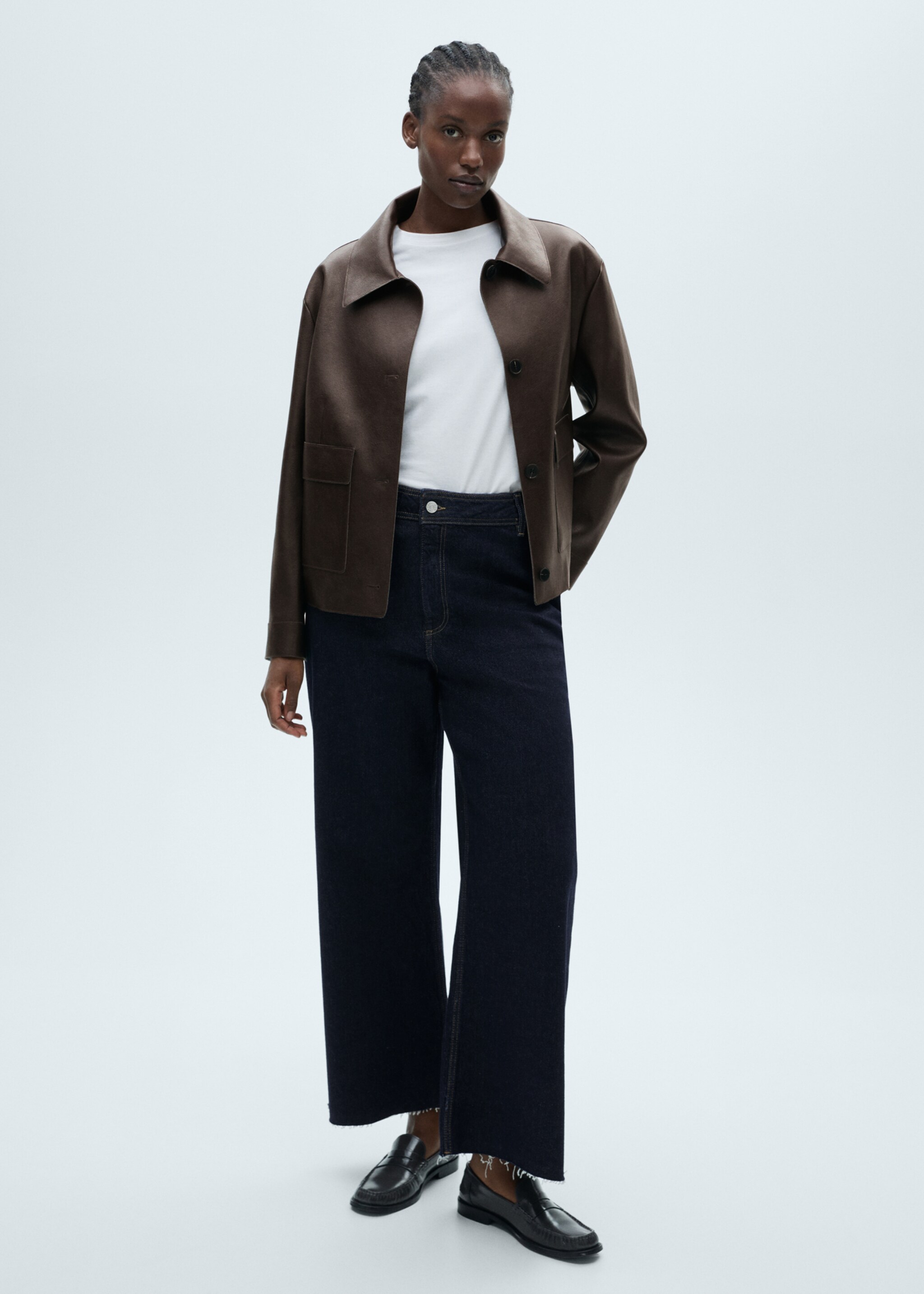 Jean Catherin style jupe-culotte rinse wash - Détail de l'article 3, Bleu. Ref: 87010287-00.