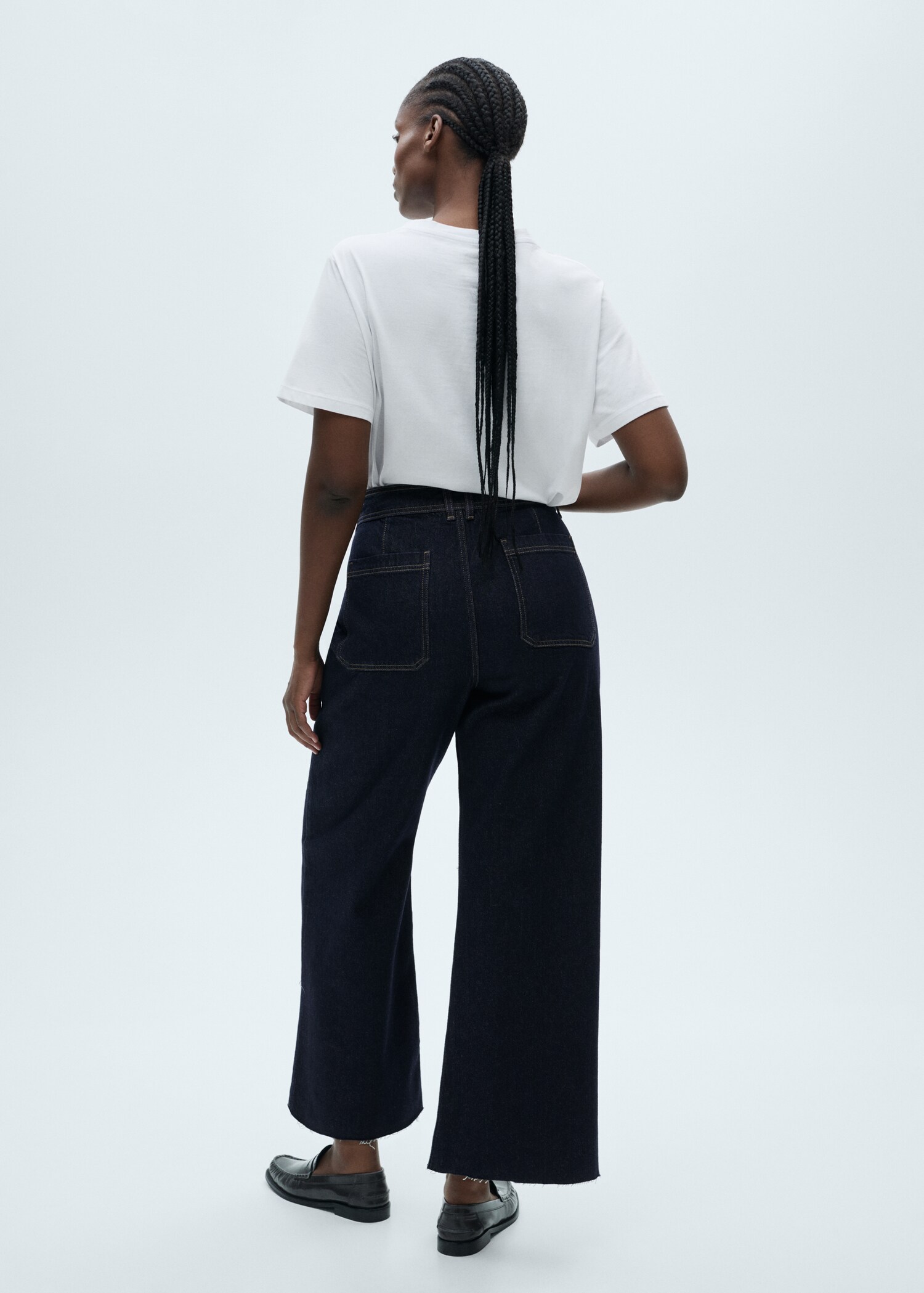 Catherin rinse-wash culotte jeans - Details of the article 4