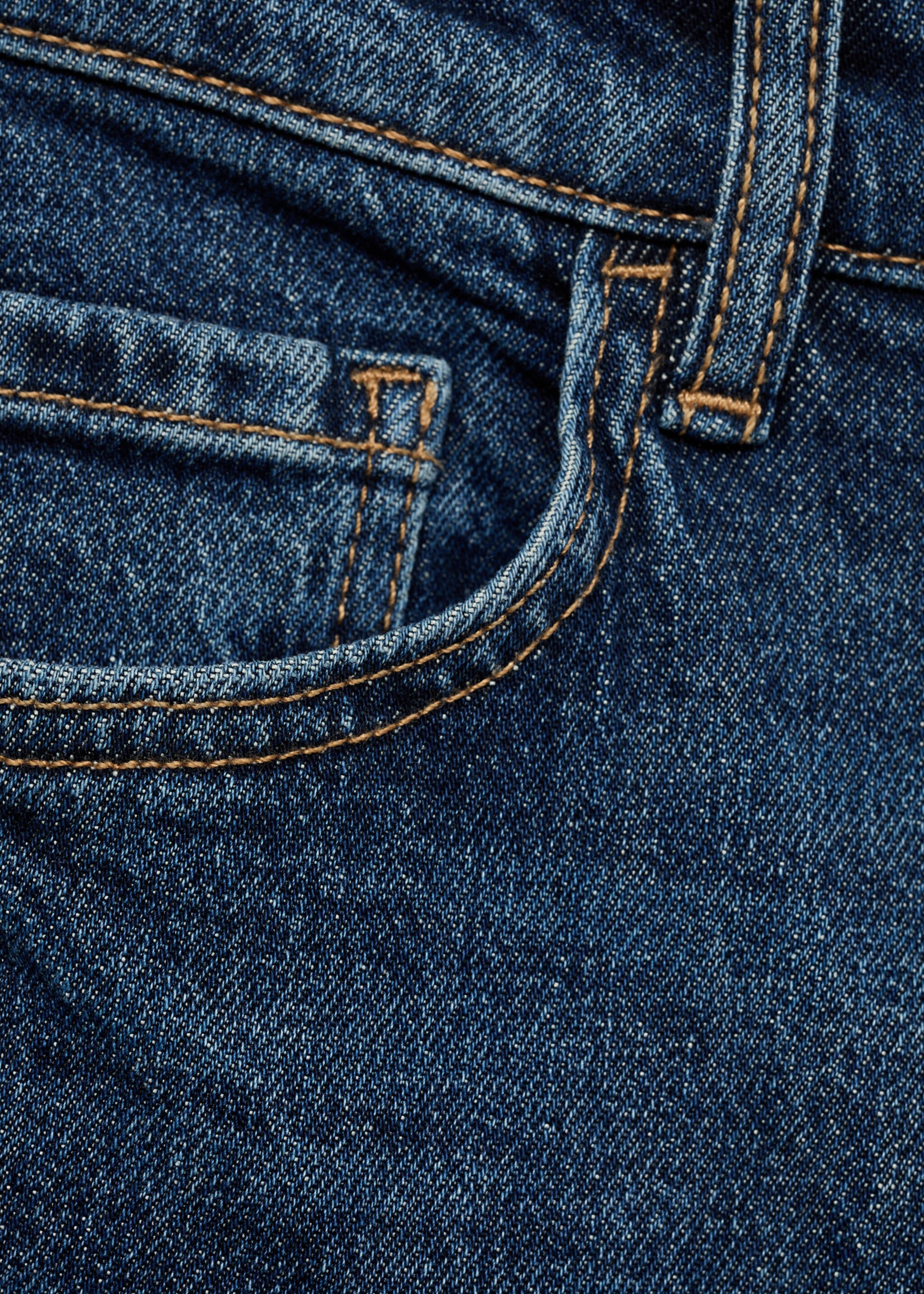 Newmom comfort high-rise jeans - Details of the article 8, Dark Blue. Ref: 87010289-00.