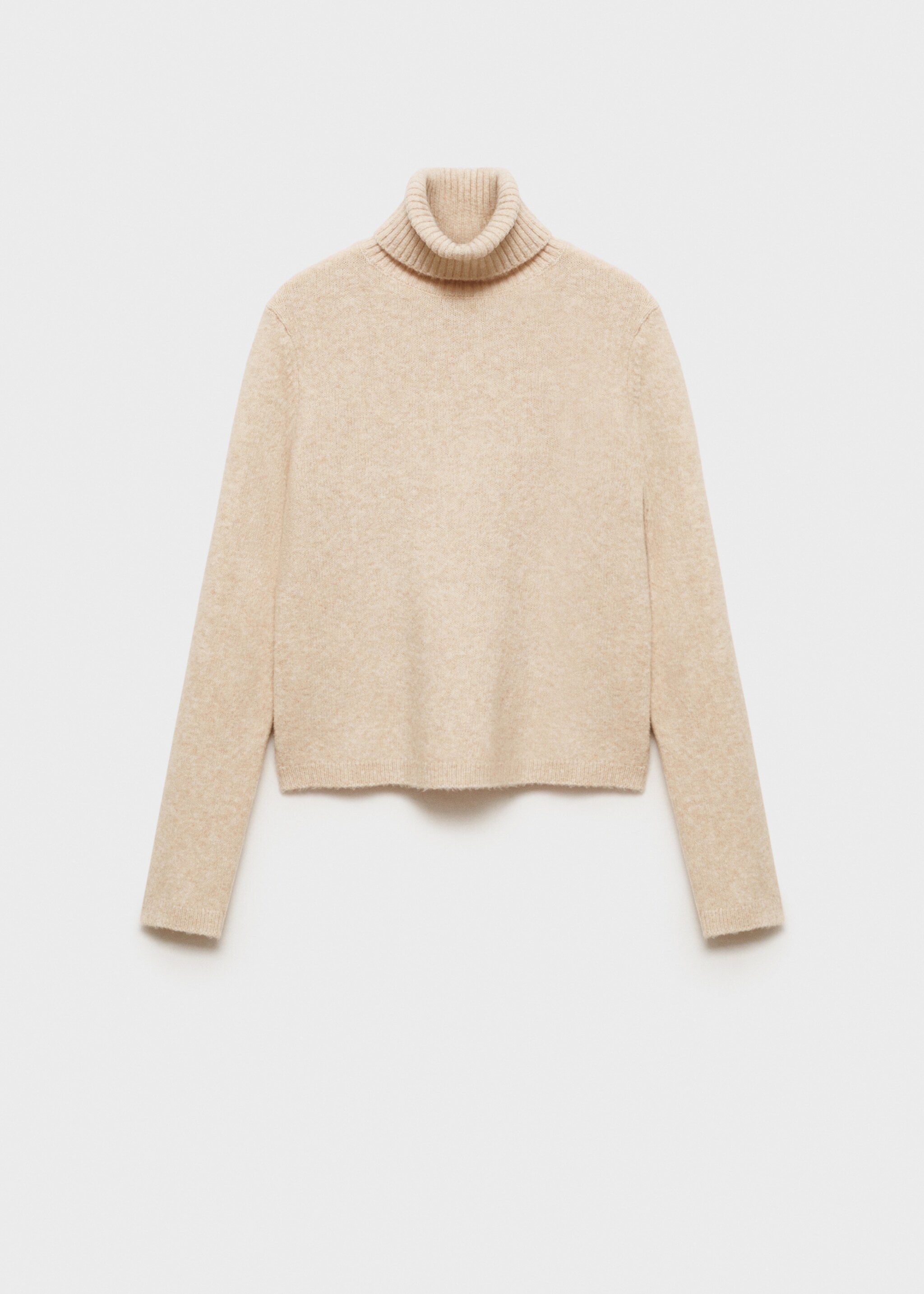Turtle neck sweater - Article without model, Ecru. Ref: 87010290-00.
