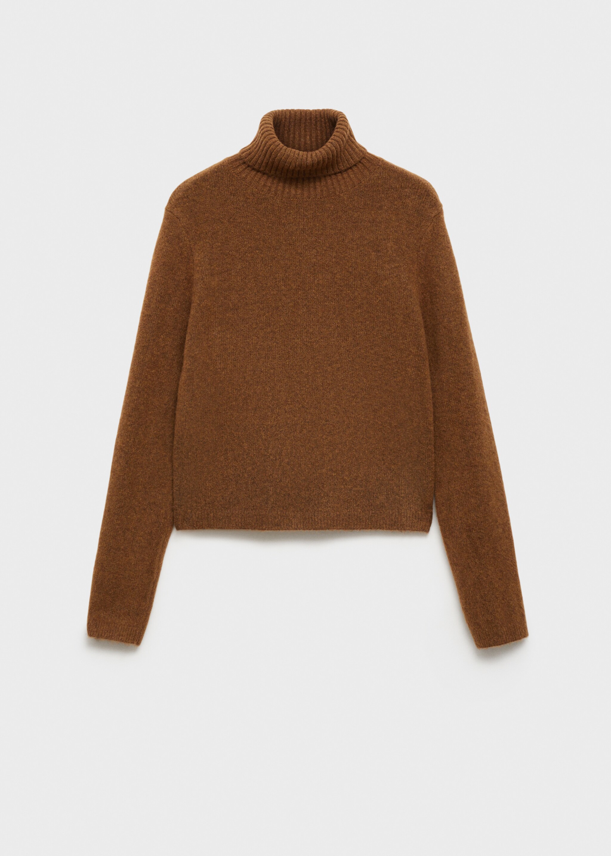 Sköldpaddsnacke tröja - Artikel utan modell, Choklad. Ref: 87010290-00.