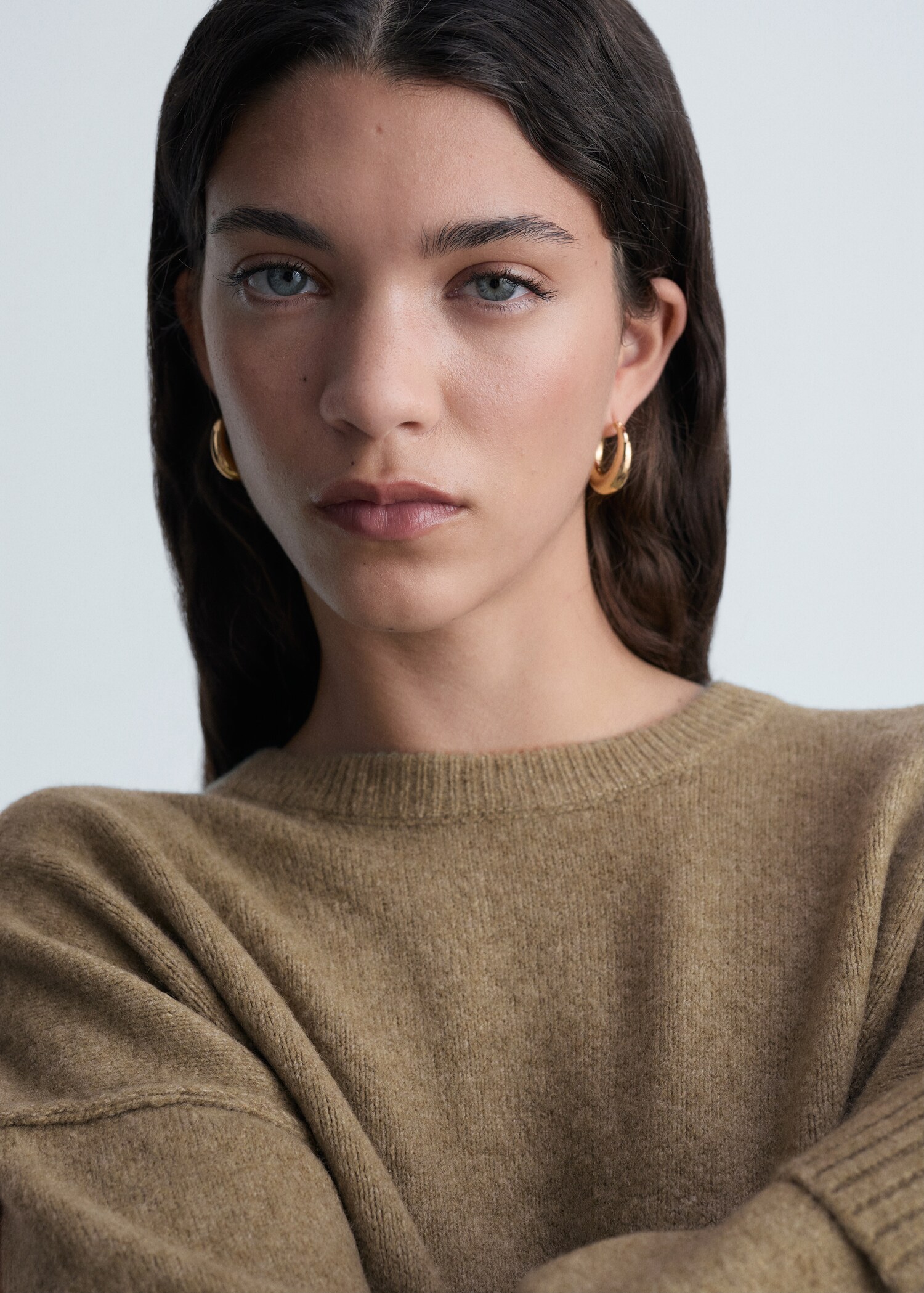 Rolled-up sleeves sweater - Details of the article 1