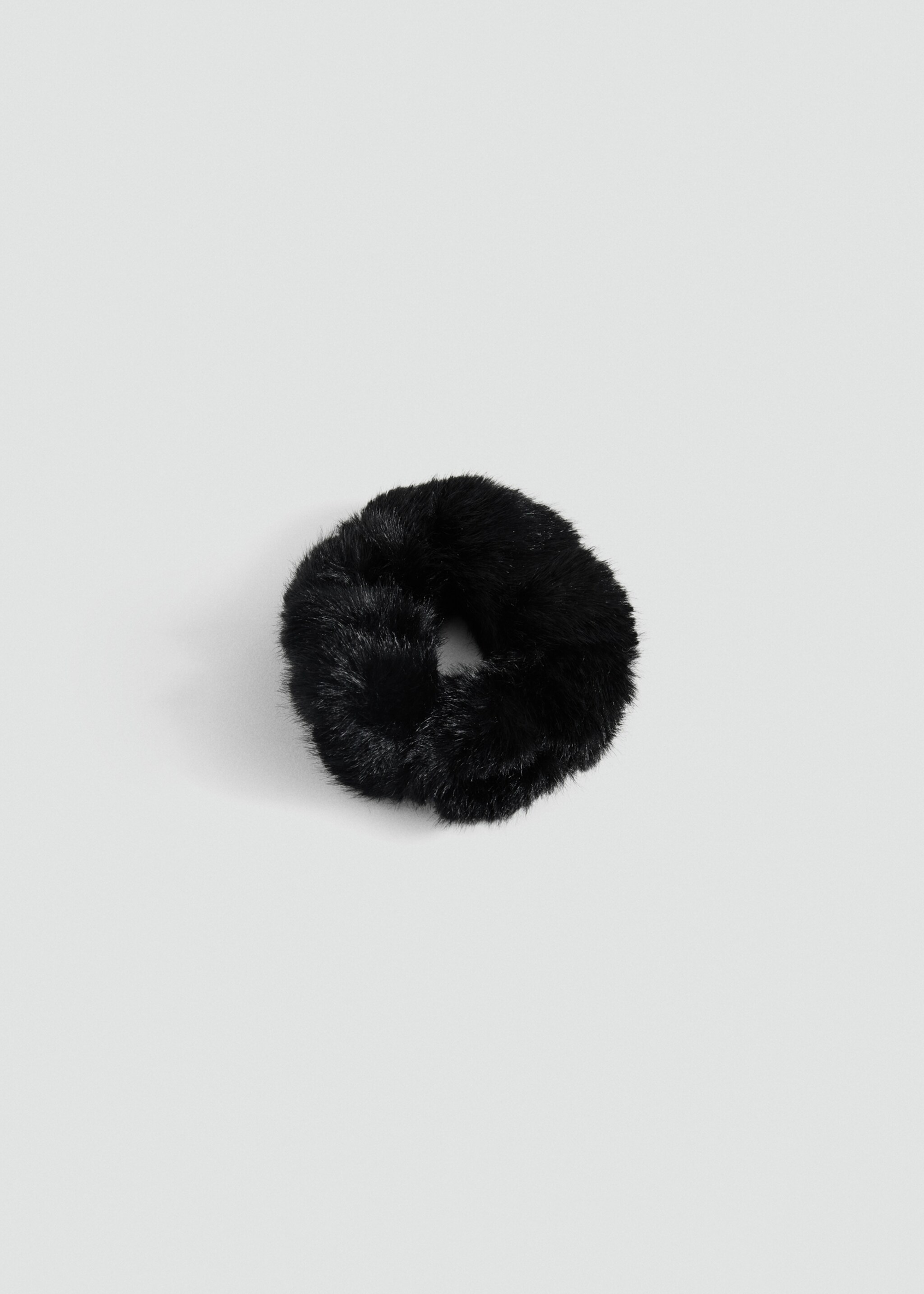 Hair effect scrunchie - Article without model, Black. Ref: 87010305-00.