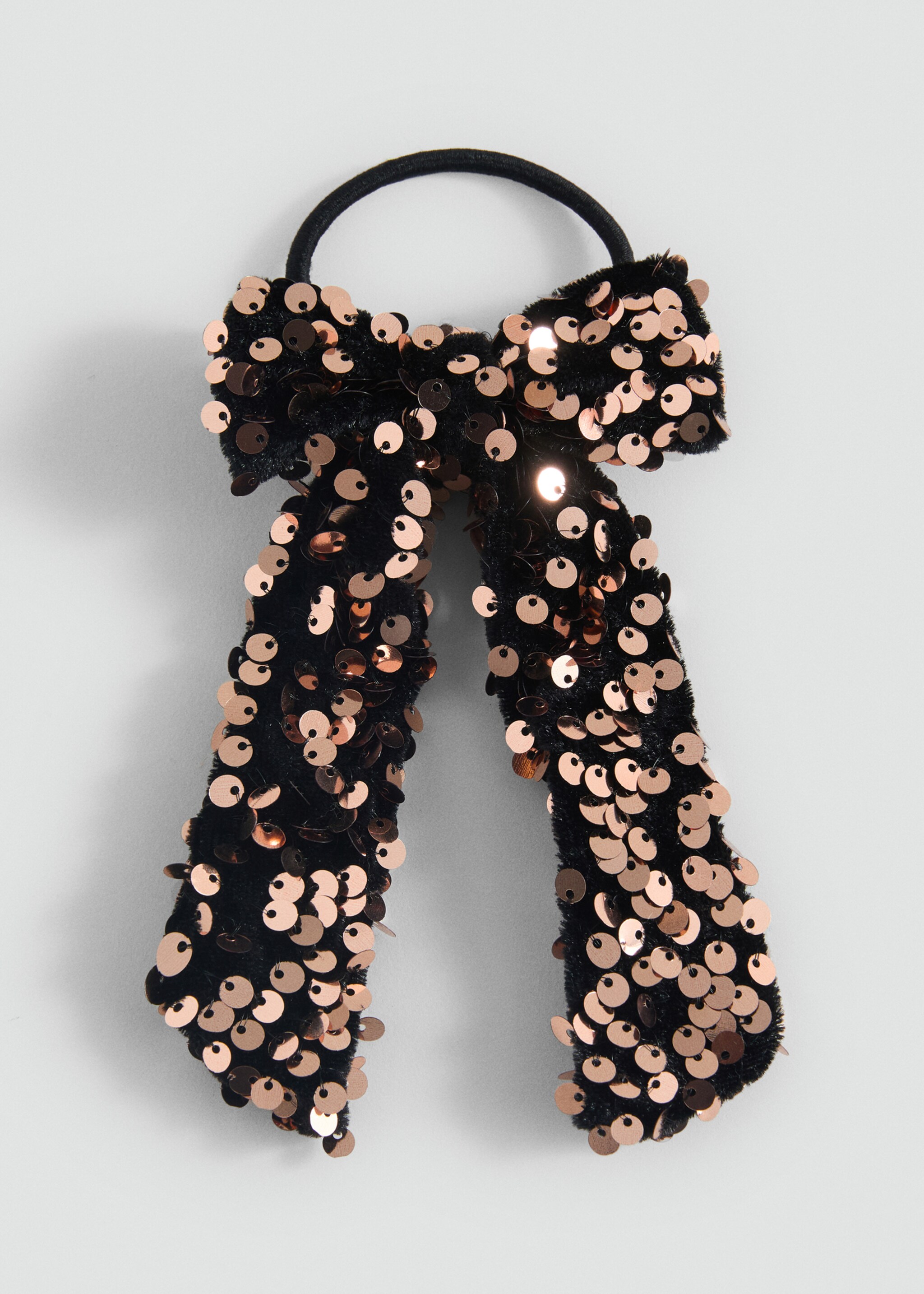 Bow scrunchie - Article without model, Gold. Ref: 87010308-00.