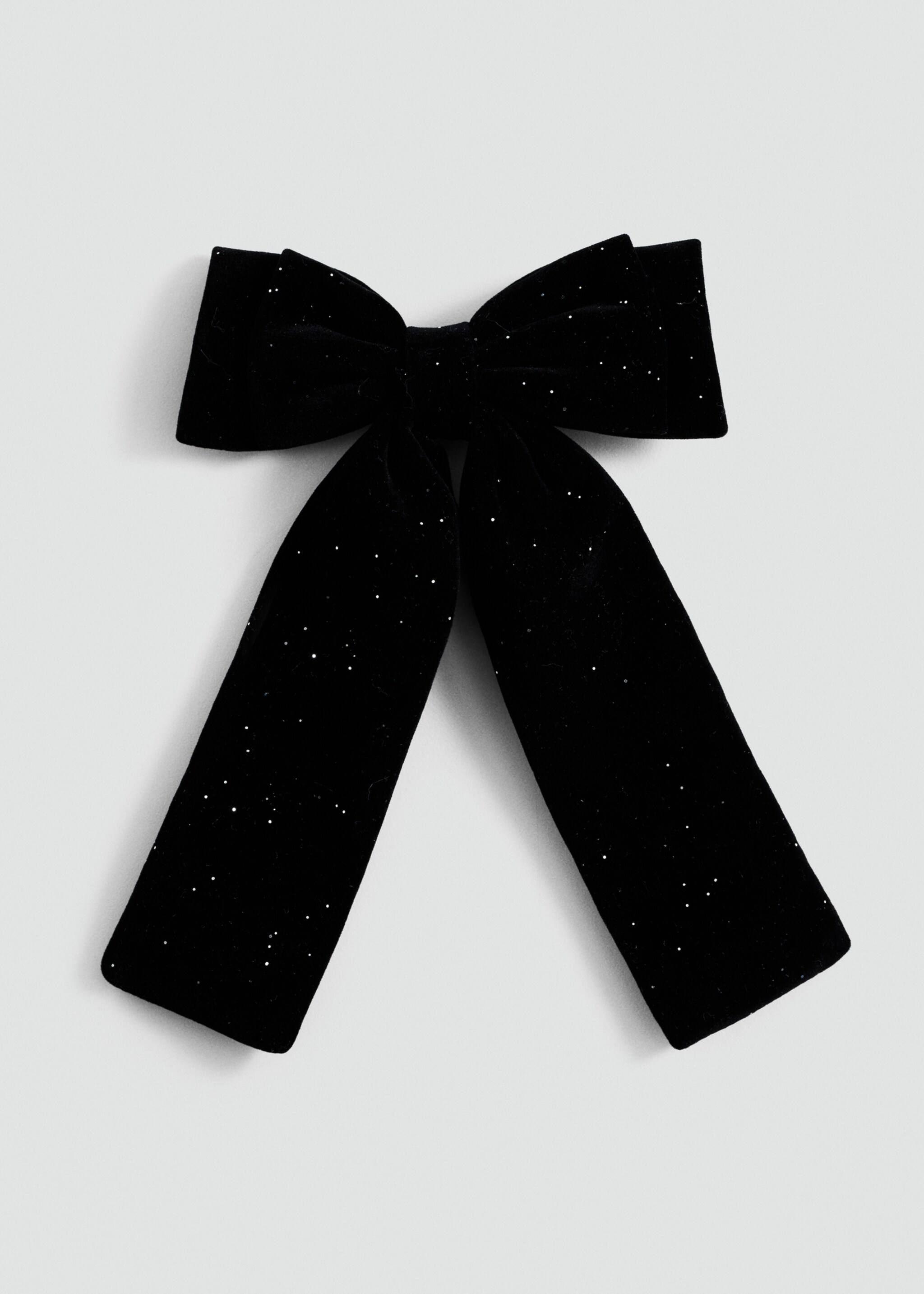 Bow hairclip - Article without model, Black. Ref: 87010311-00.