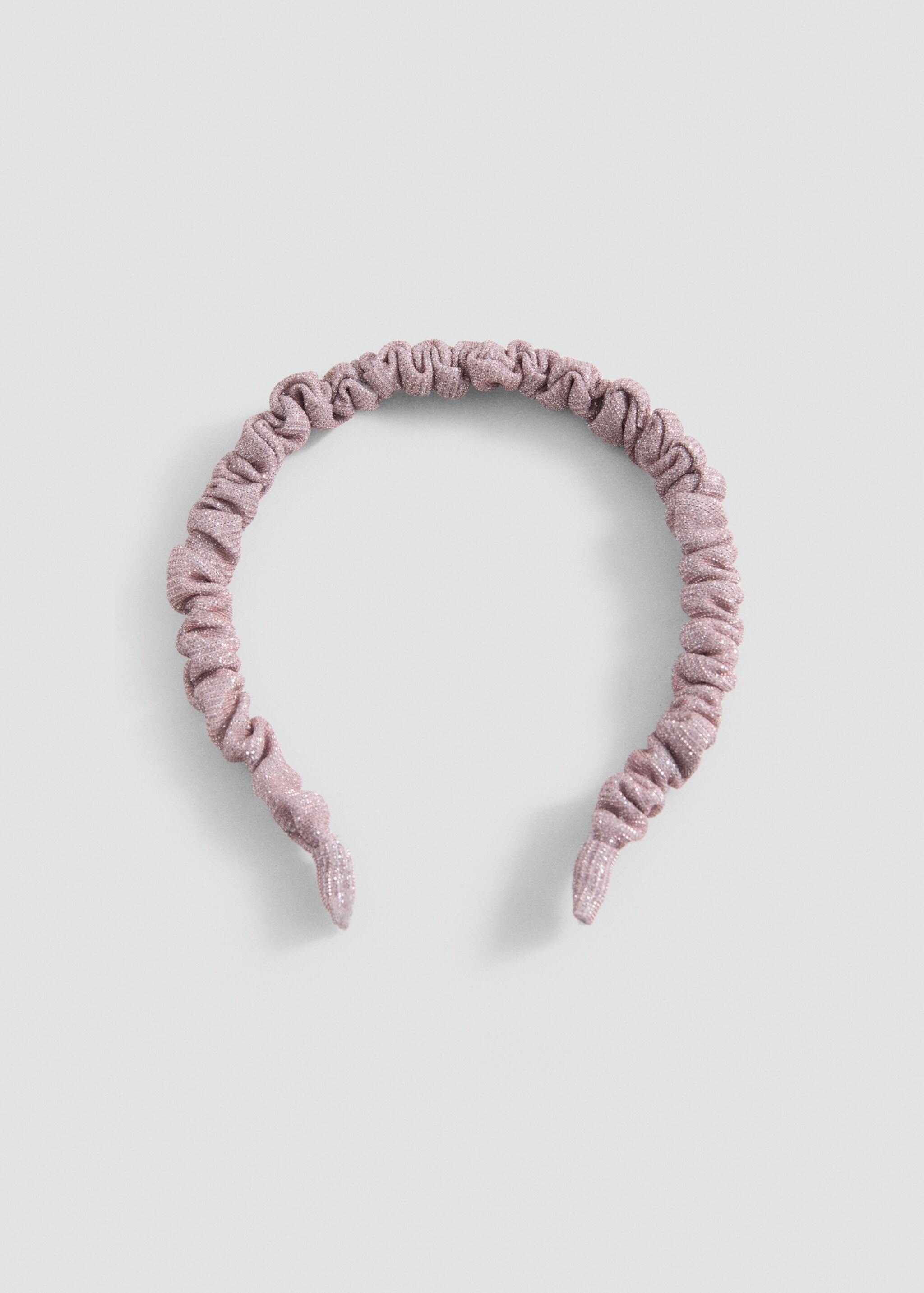Sparkly Ruched Headband - Article without model, Pale Pink. Ref: 87010313-00.