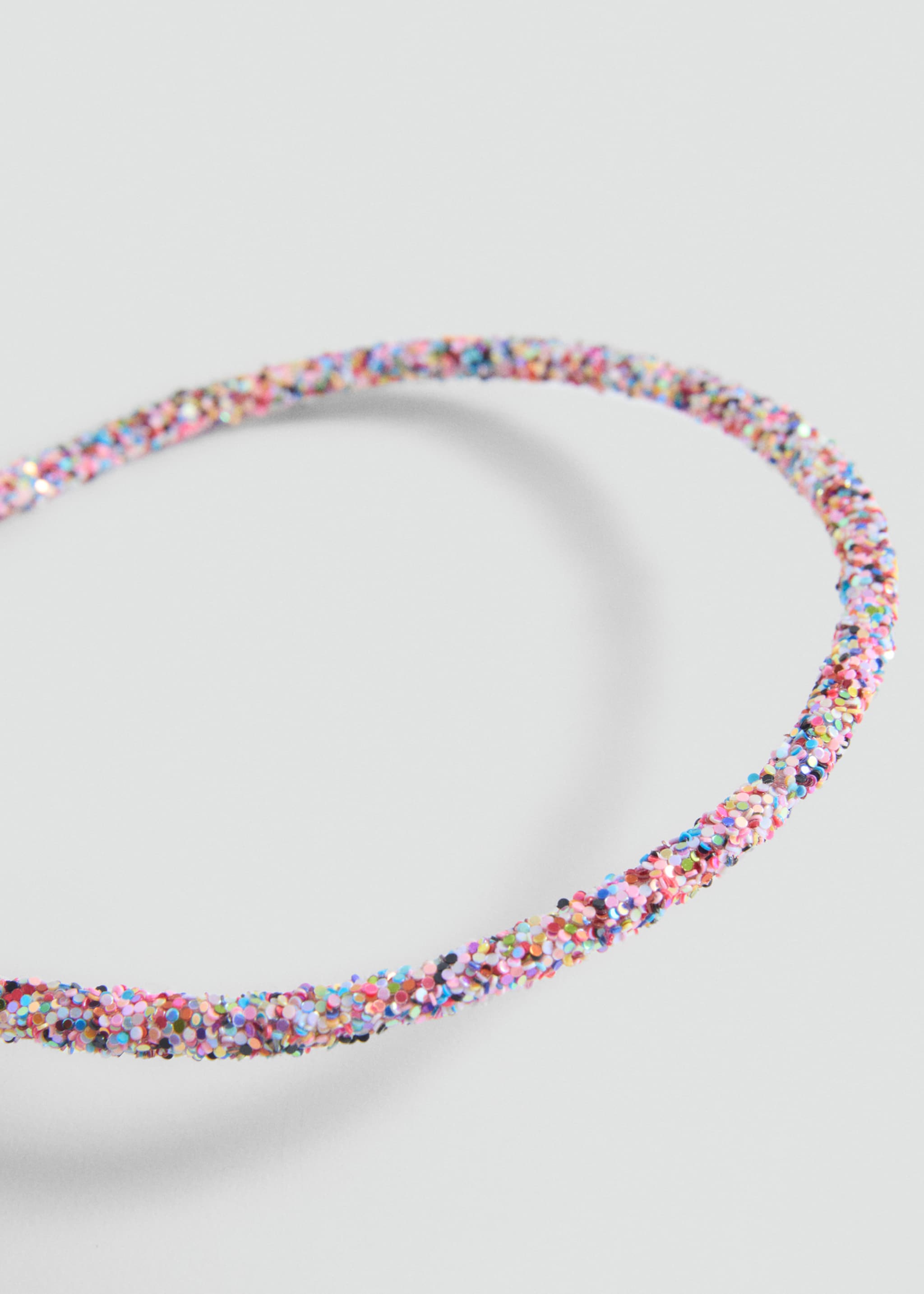 Glitterdiadem - Bild av mittparti, Rosa. Ref: 87010314-00.