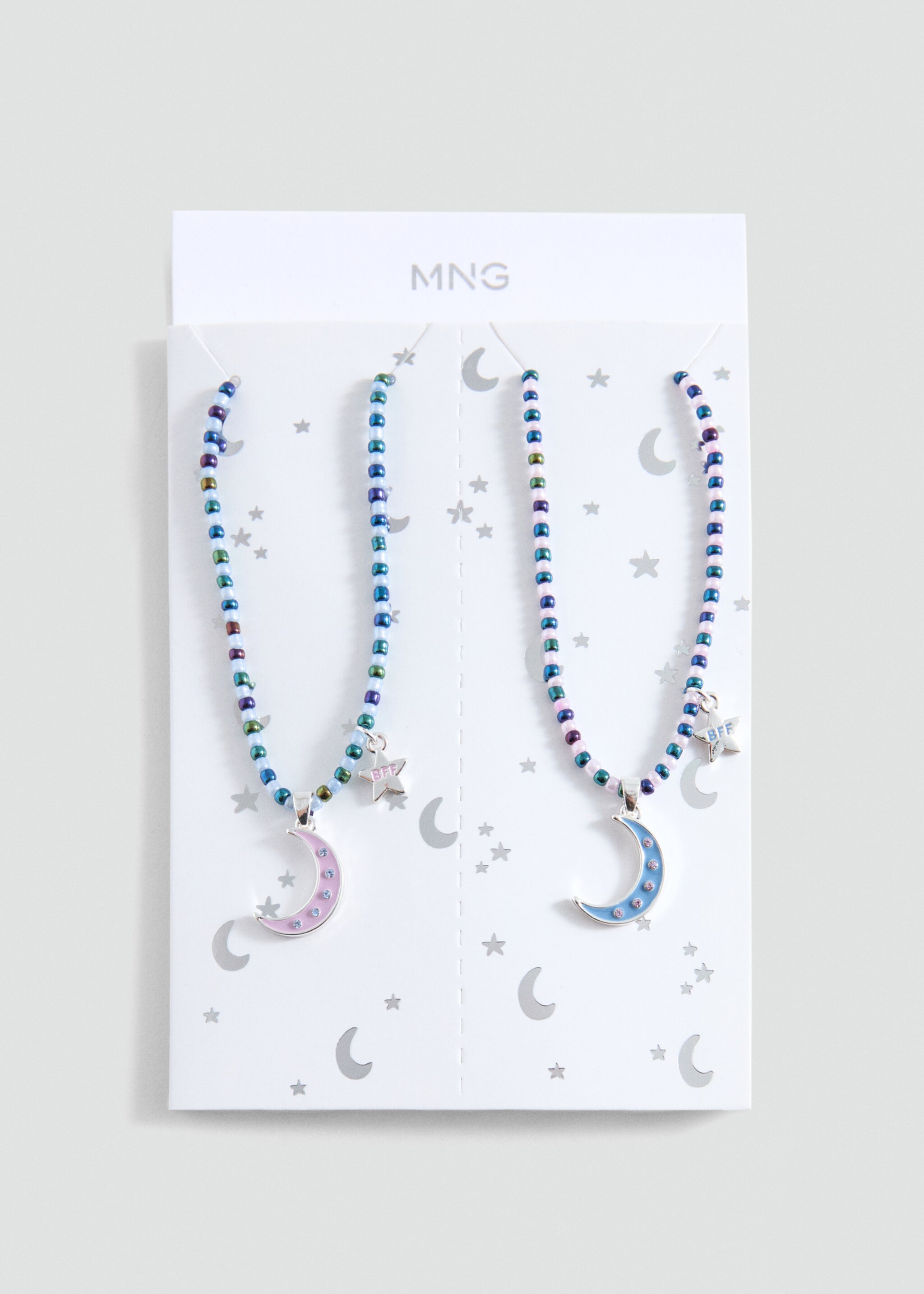 Set 2 collares combinados - Artículo sin modelo, Azul. Ref: 87010319-00.