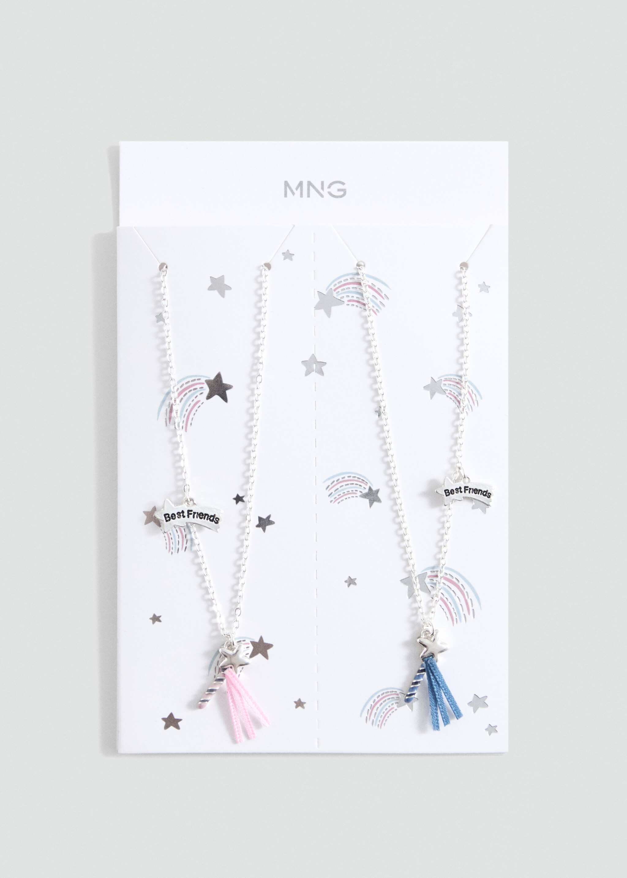 2 pack Best Friends necklace - Article without model, Silver. Ref: 87010323-00.