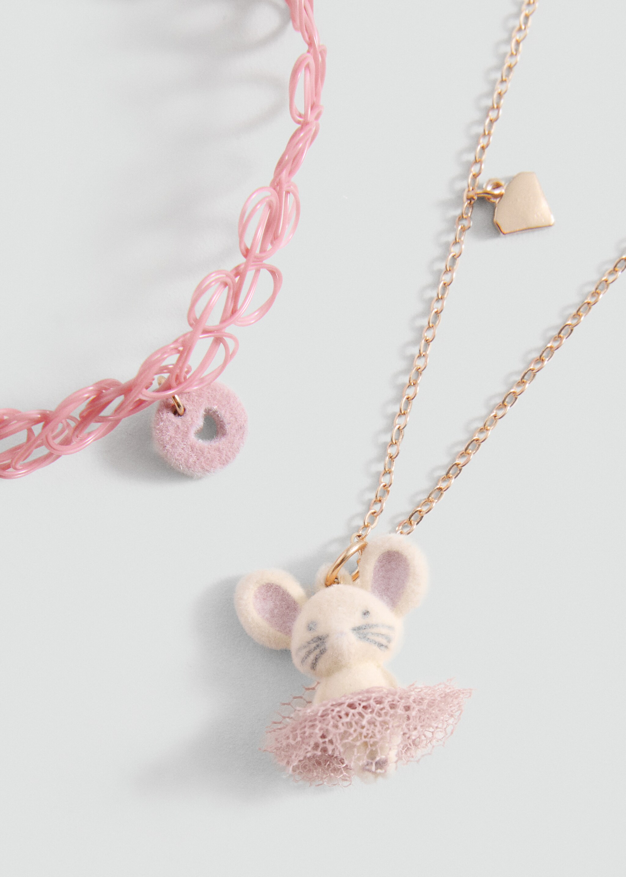 2 pack of necklaces - Medium plane, Pale Pink. Ref: 87010325-00.