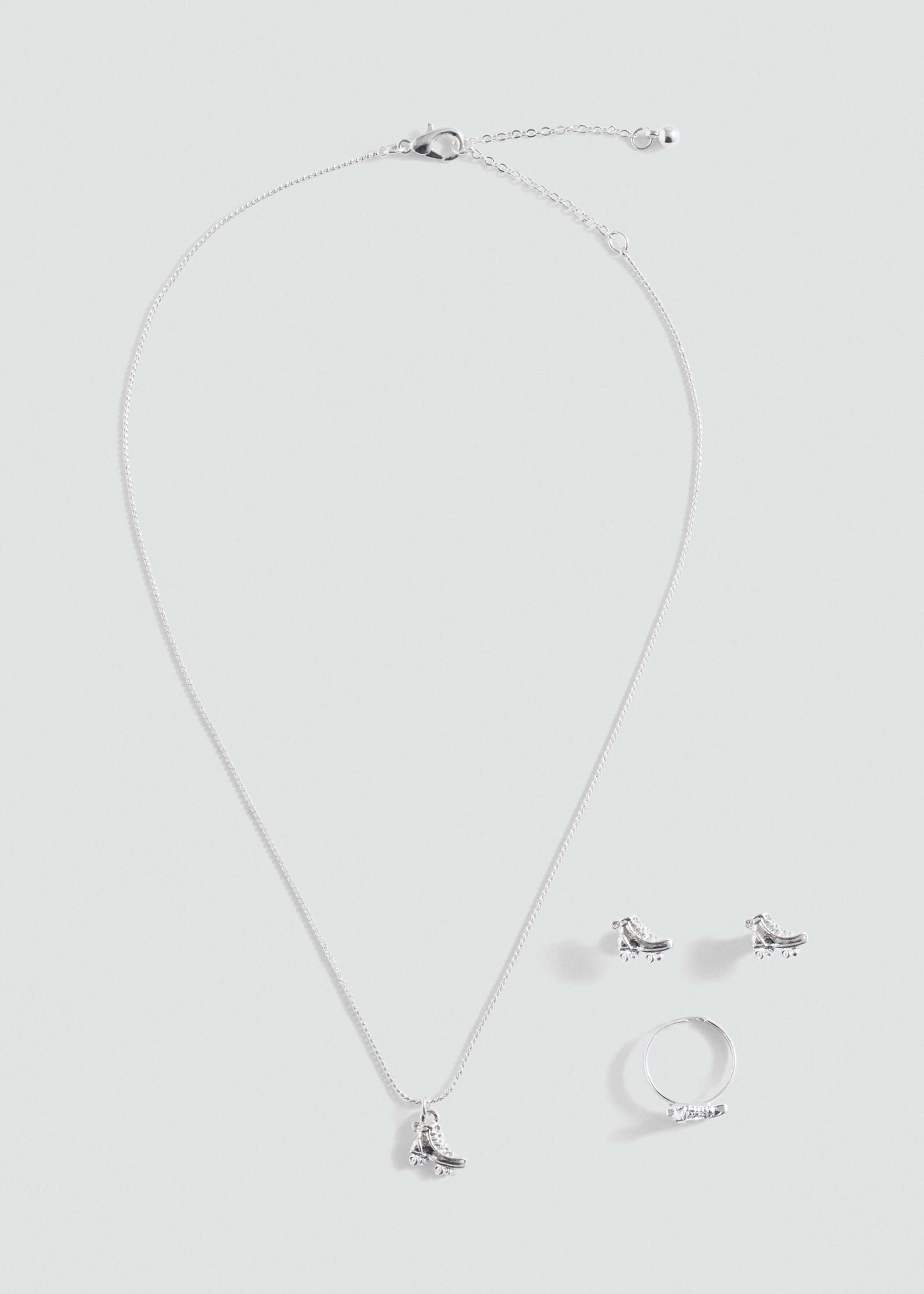 Joc collar anell i arracades - Article sense model, Platejat. Ref: 87010327-00.