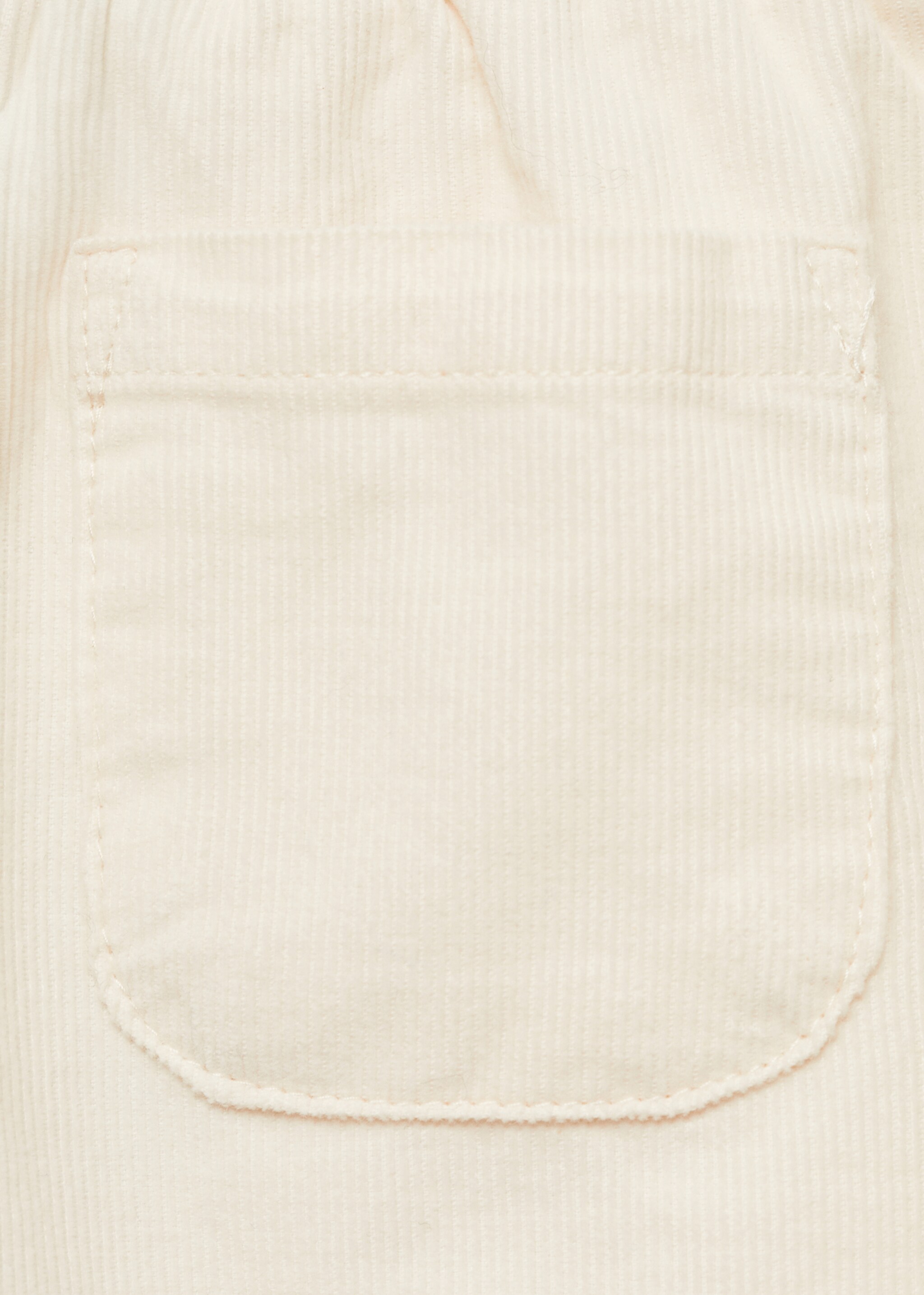 Pantalon velours milleraies poches - Détail de l'article 0, Écru. Ref: 87010349-00.