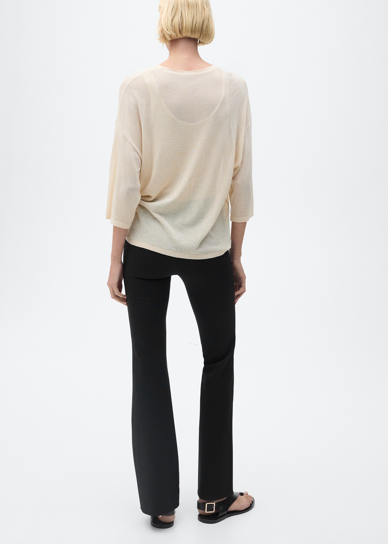 Flared leggings - Reverse of the article