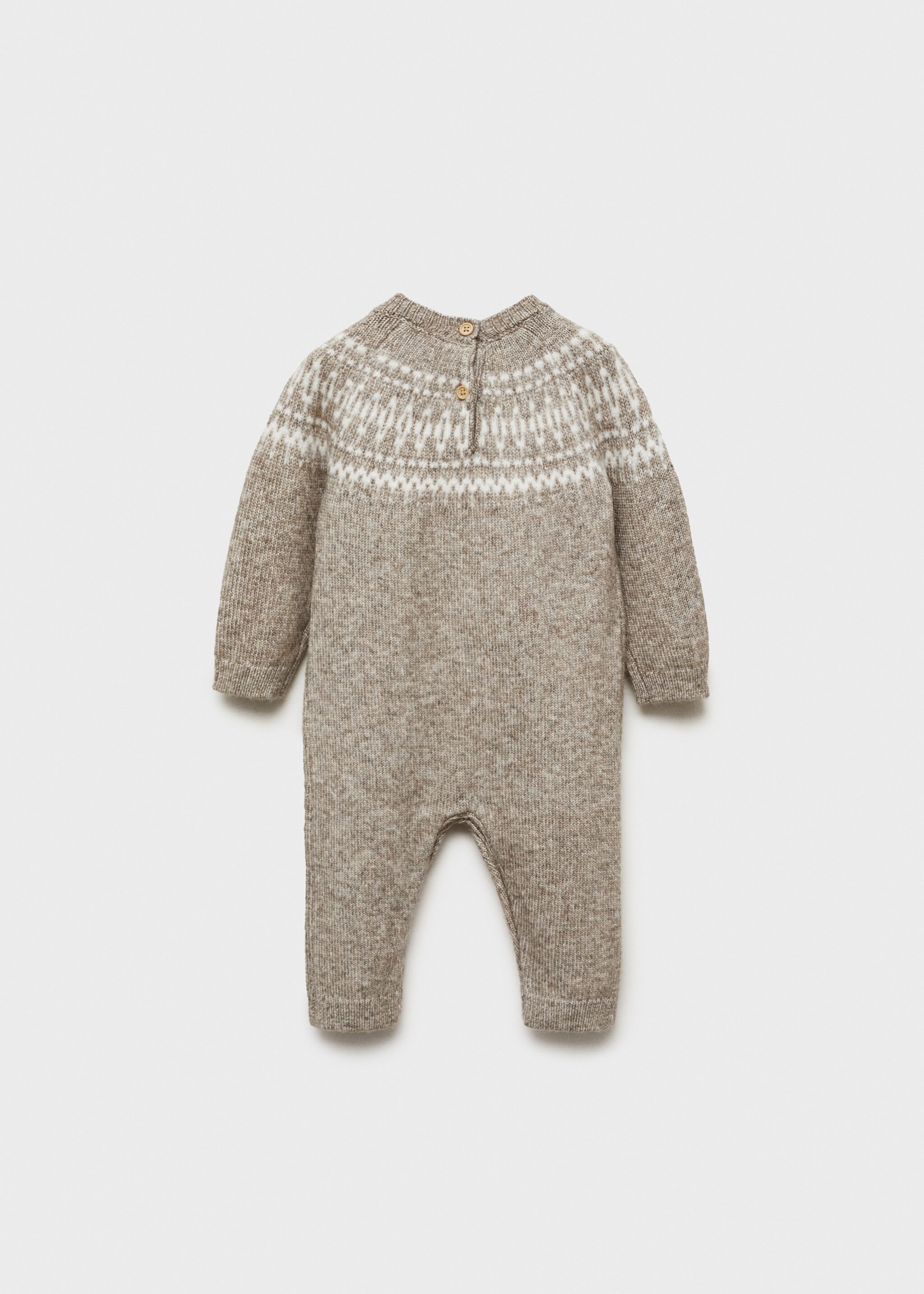 Jacquard jumpsuit - Reverse of the article, Medium Brown. Ref: 87010355-00.