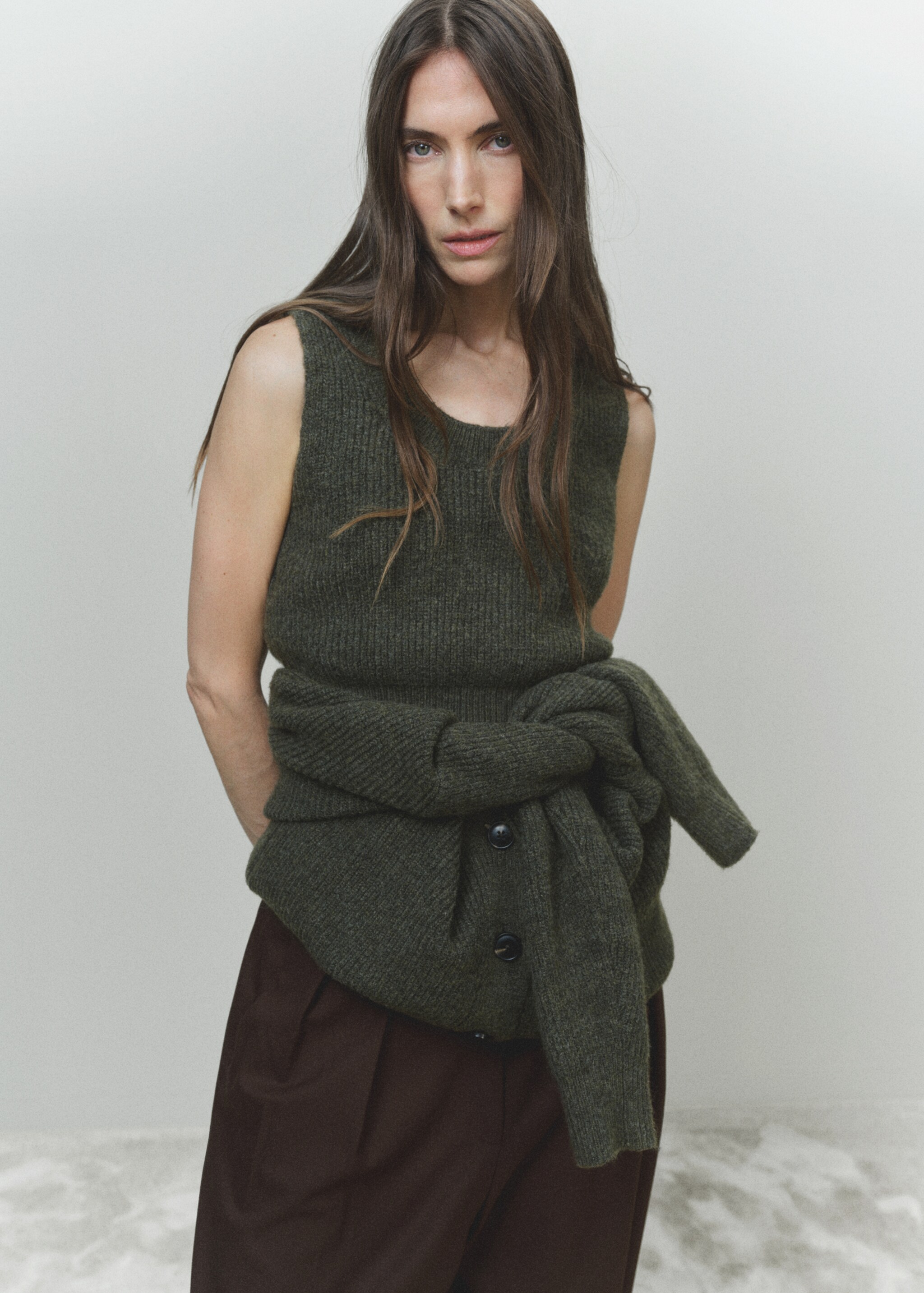 Top crop punt - Detall de l'article 6, Caqui. Ref: 87010363-00.