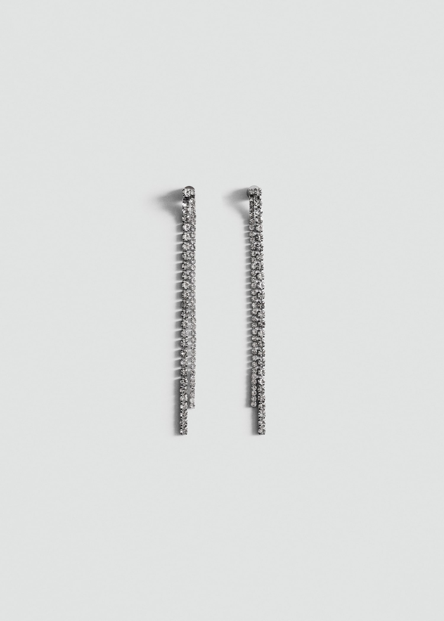 Boucles d'oreilles fil cristaux - Article sans modèle