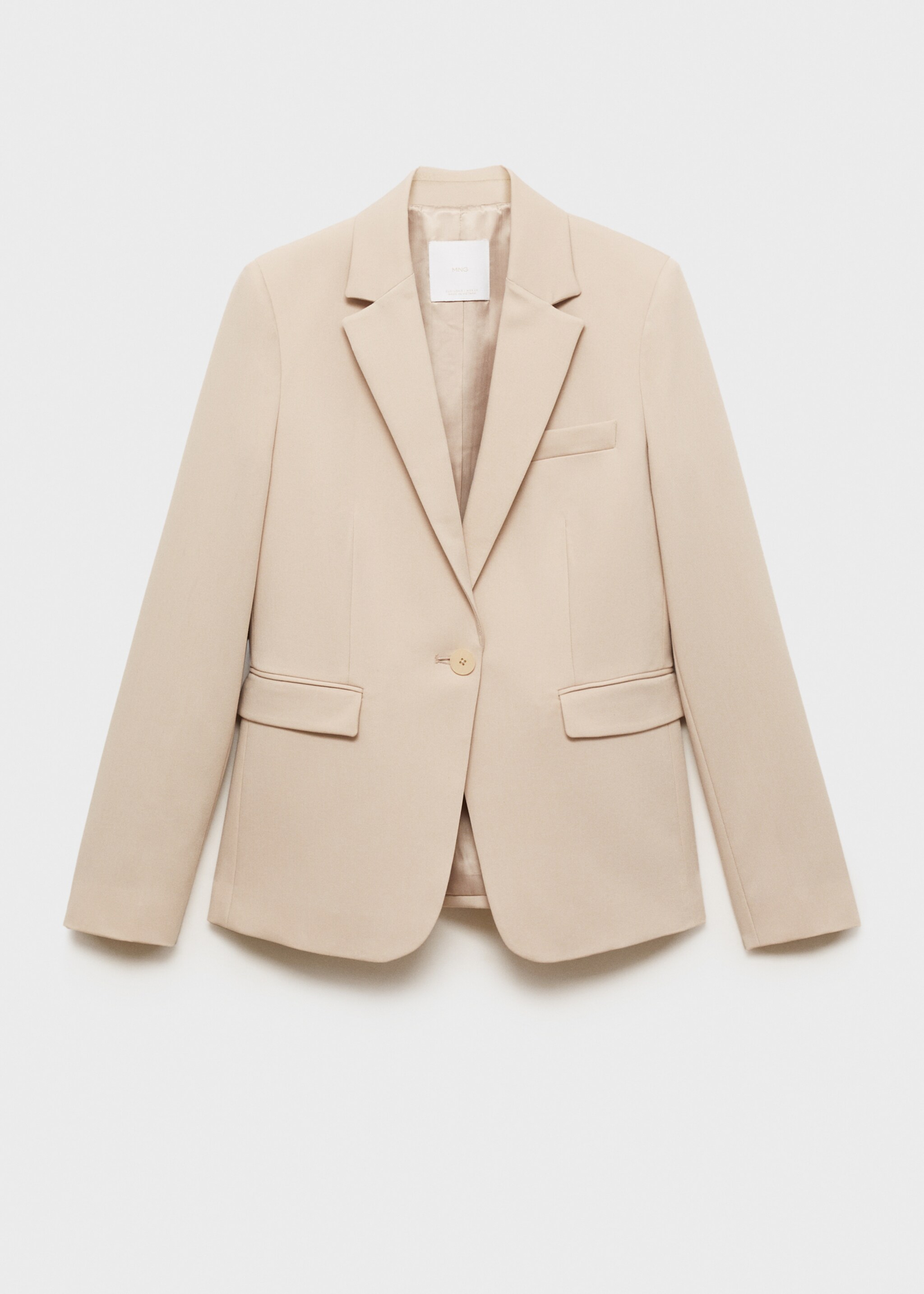 Fitted suit blazer - Article without model, Light/Pastel Grey. Ref: 87010379-00.