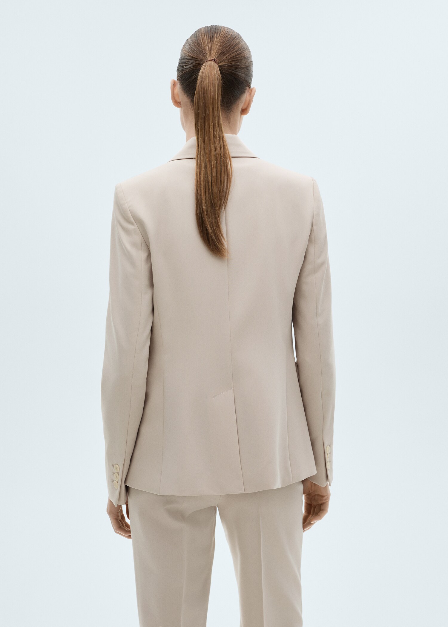 Fitted suit blazer - Reverse of the article