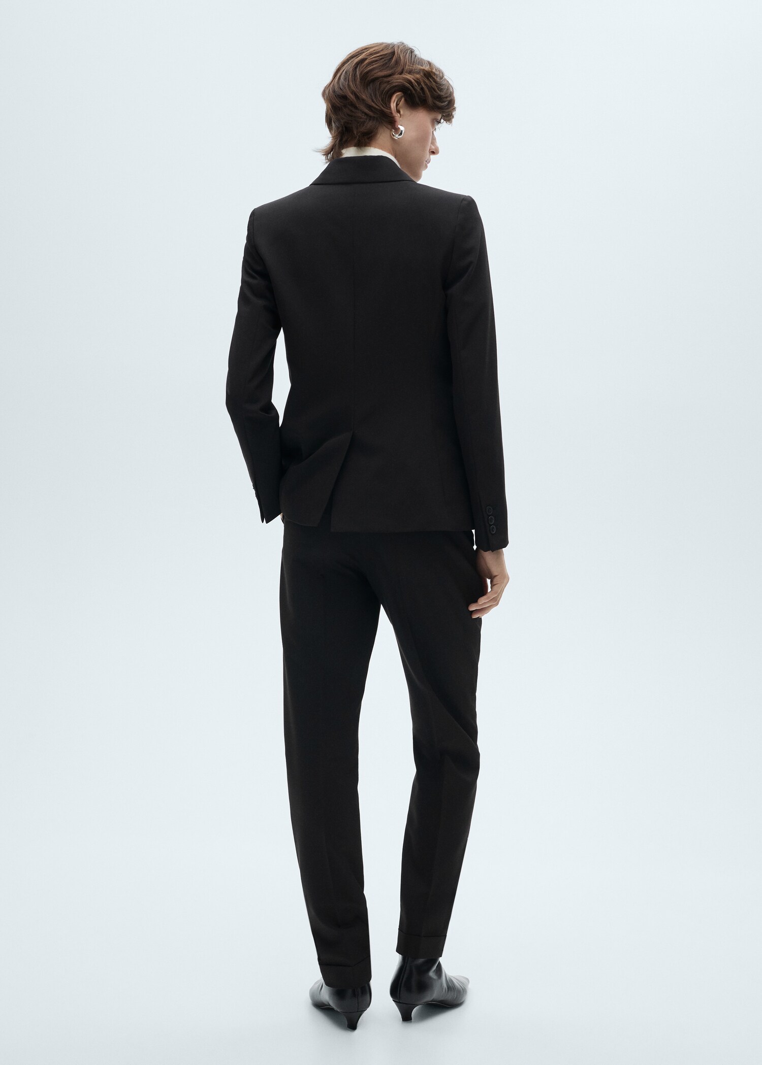 Fitted suit blazer - Reverse of the article