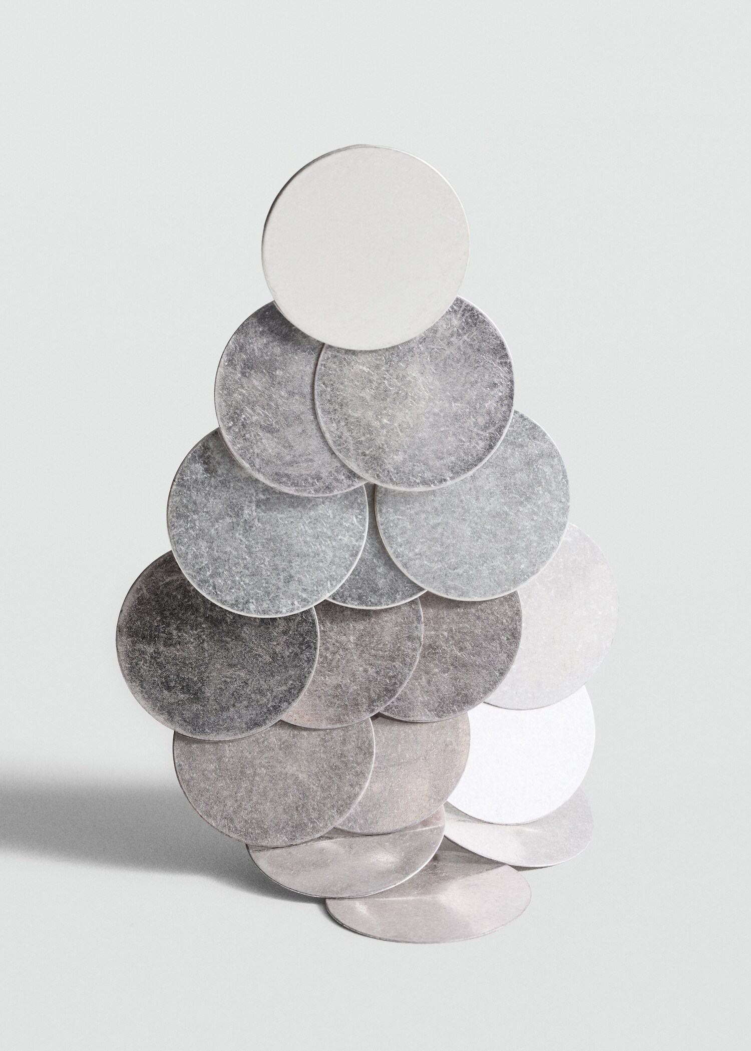 Boucles d'oreilles disques cascade - Plan moyen