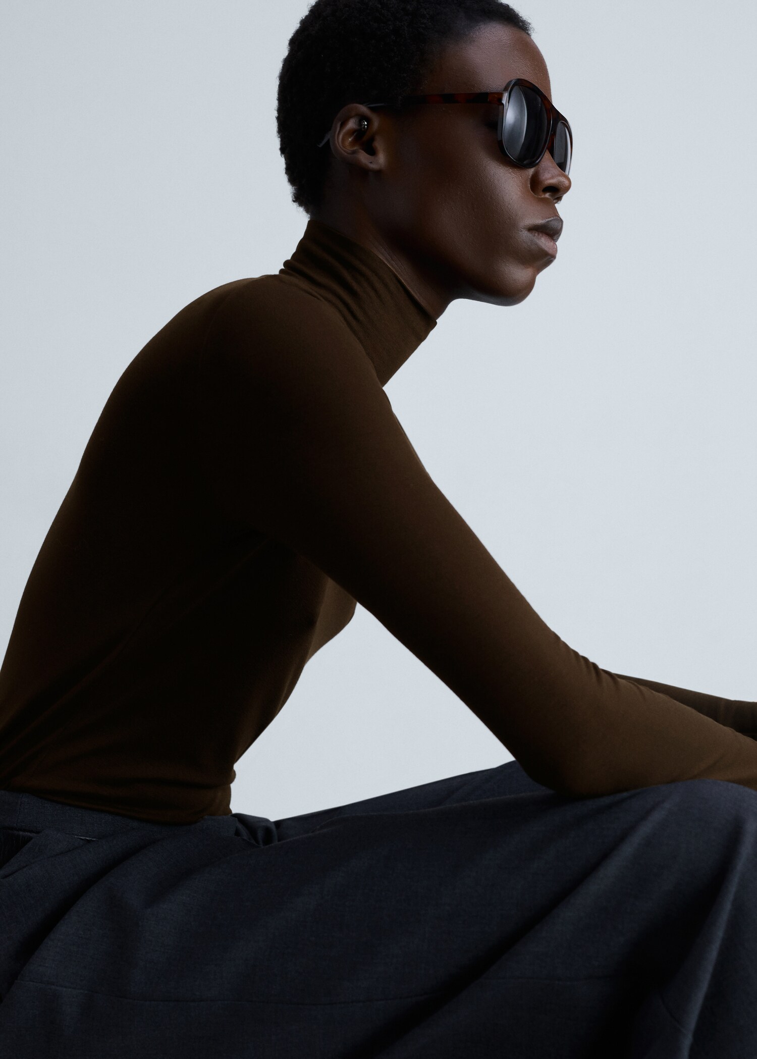 T-shirt manches longues col montant - Détail de l'article 2