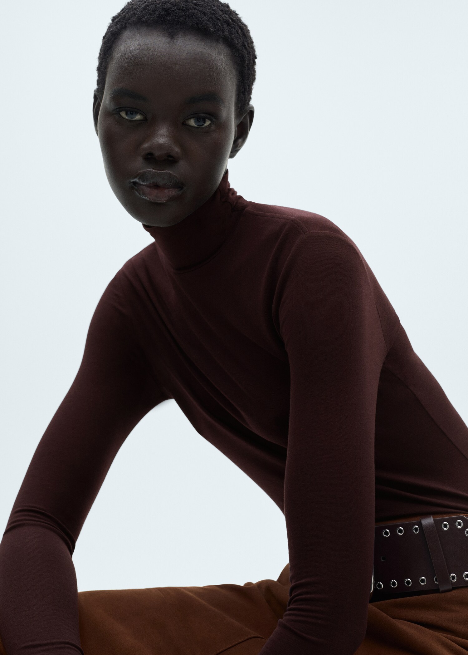 T-shirt manches longues col montant - Détail de l'article 2