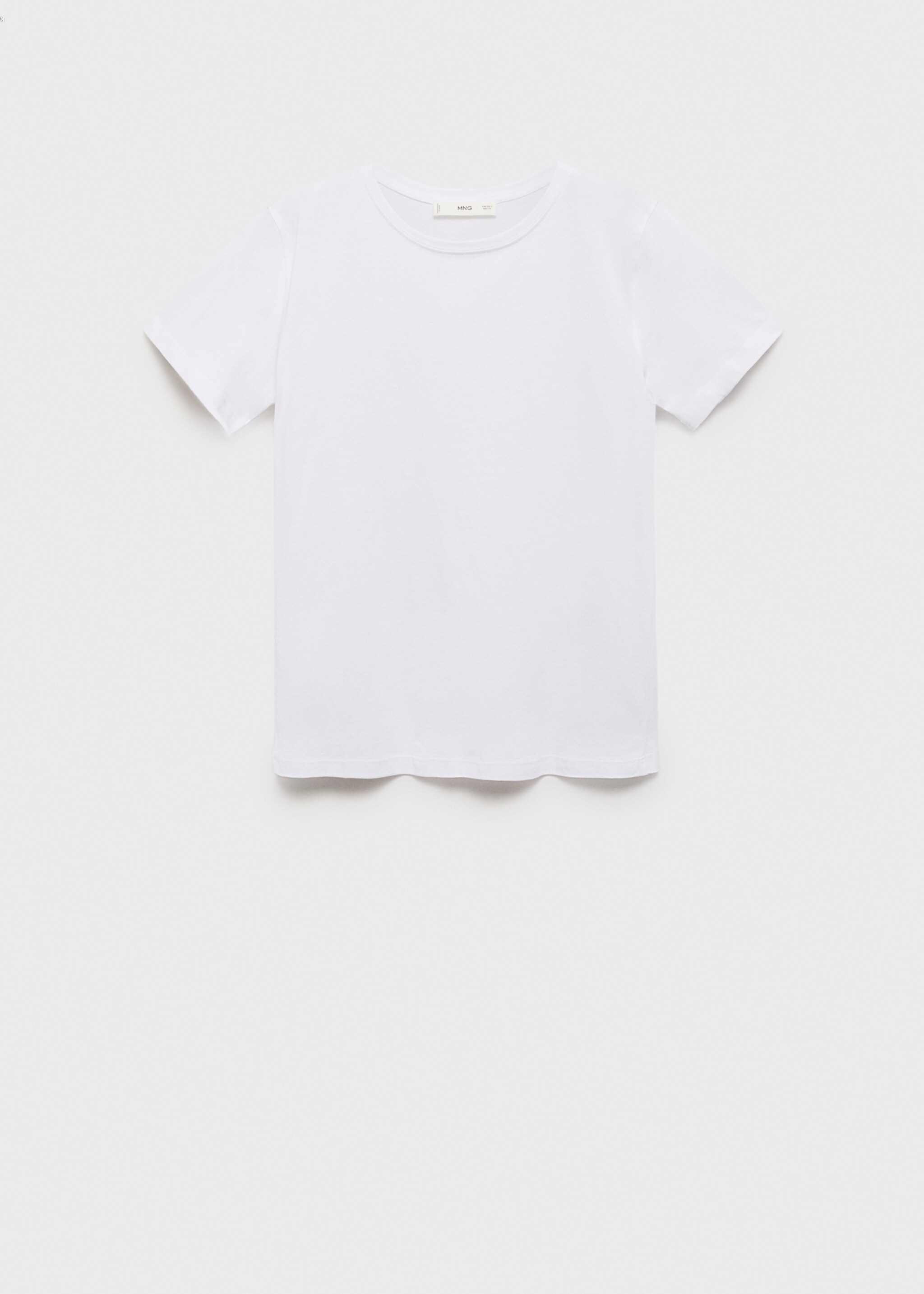 Kortärmad t-shirt bomull - Artikel utan modell, Vit. Ref: 87010434-00.