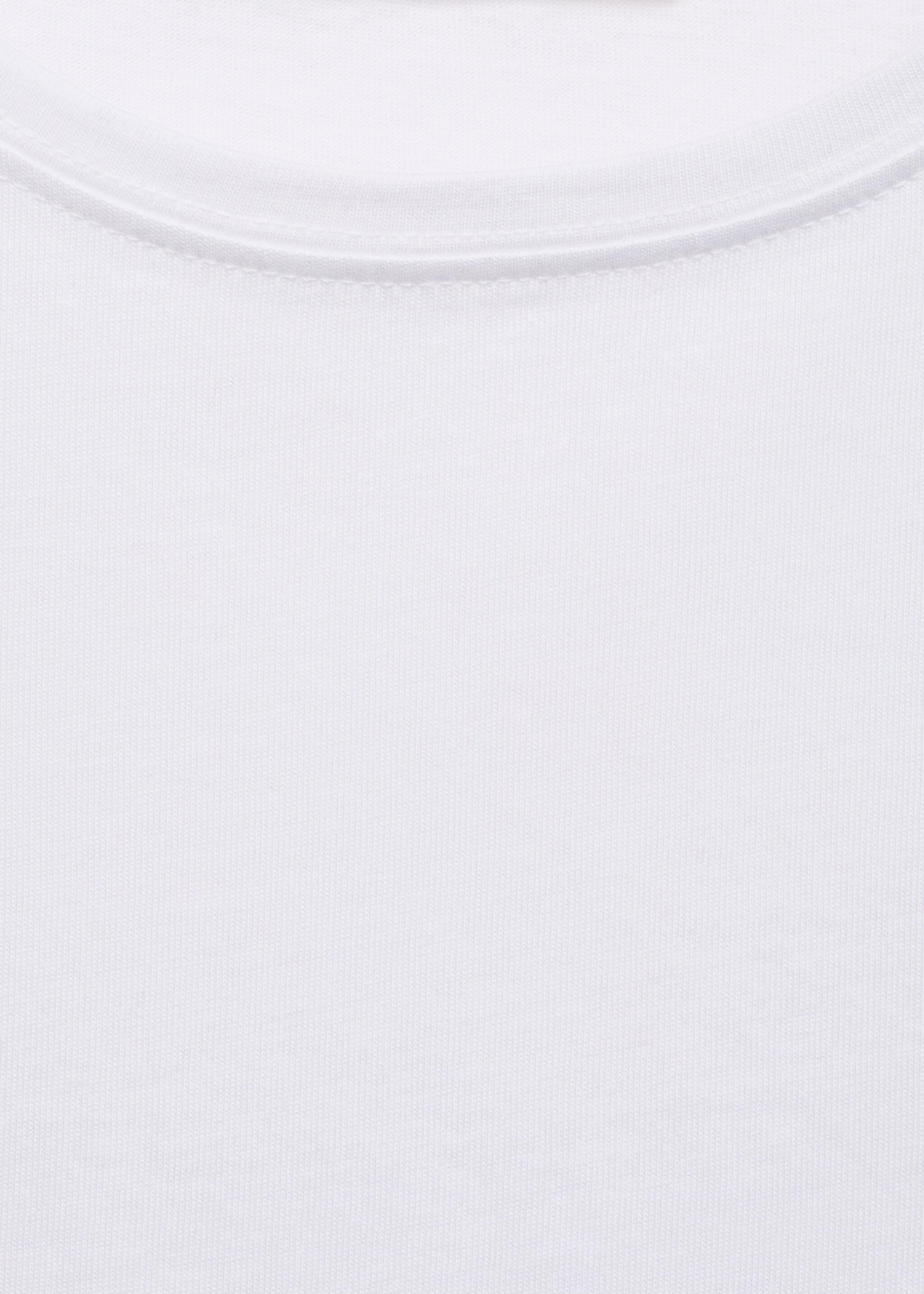 Kortärmad t-shirt bomull - Detaljer om artikeln 8, Vit. Ref: 87010434-00.