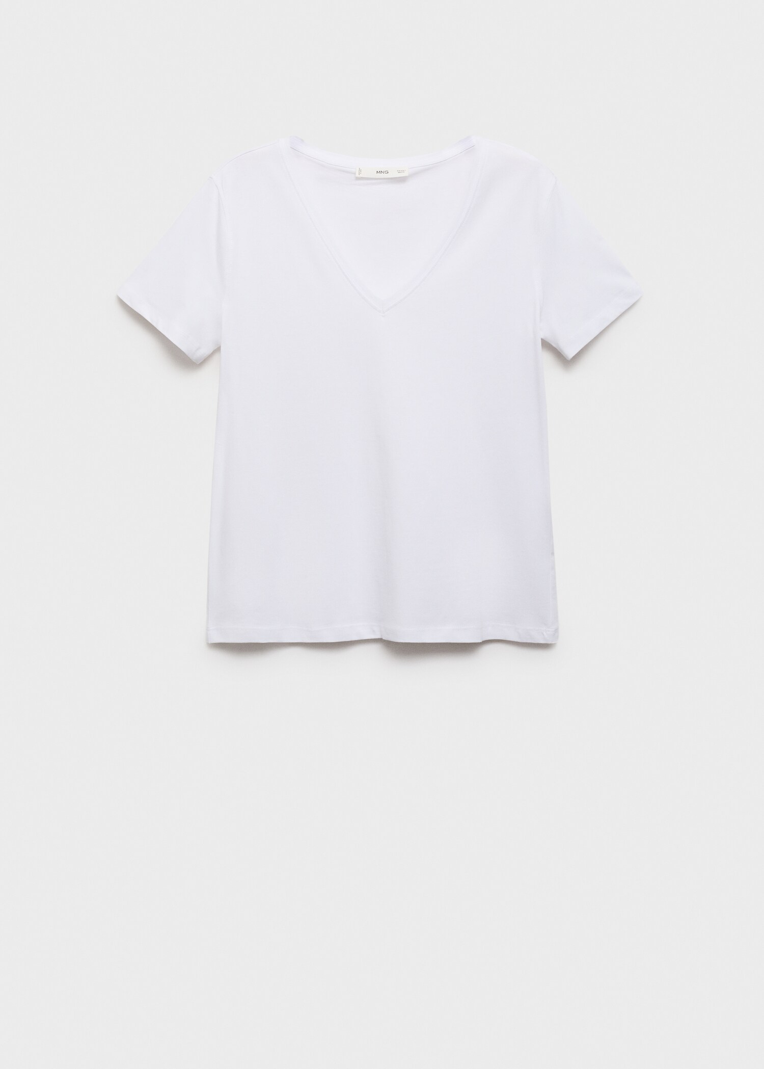V-neck cotton T-shirt - Article without model