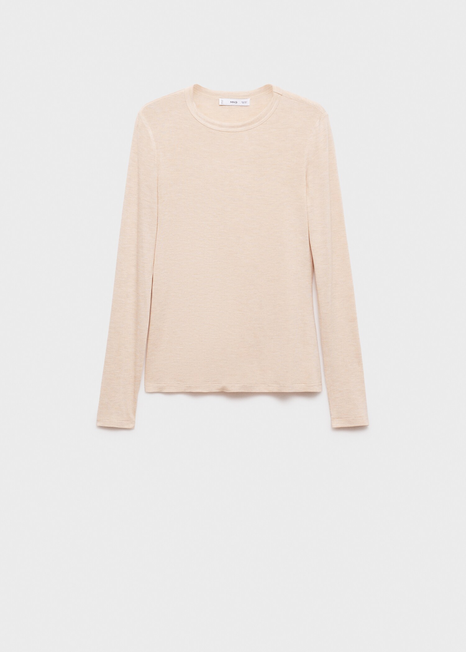 Long-sleeved fitted t-shirt - Article without model