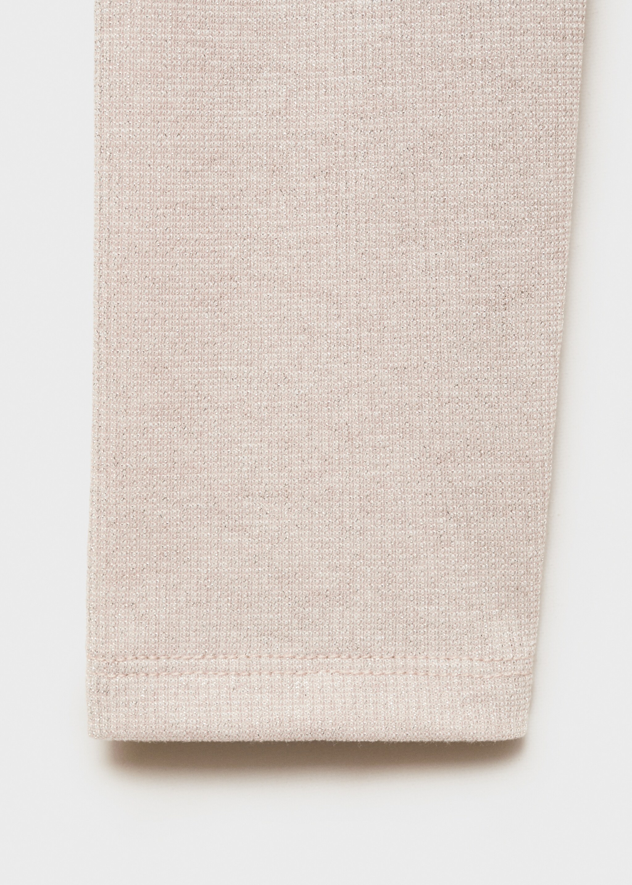 Lurex knitted t-shirt - Details of the article 0, Beige. Ref: 87010439-00.