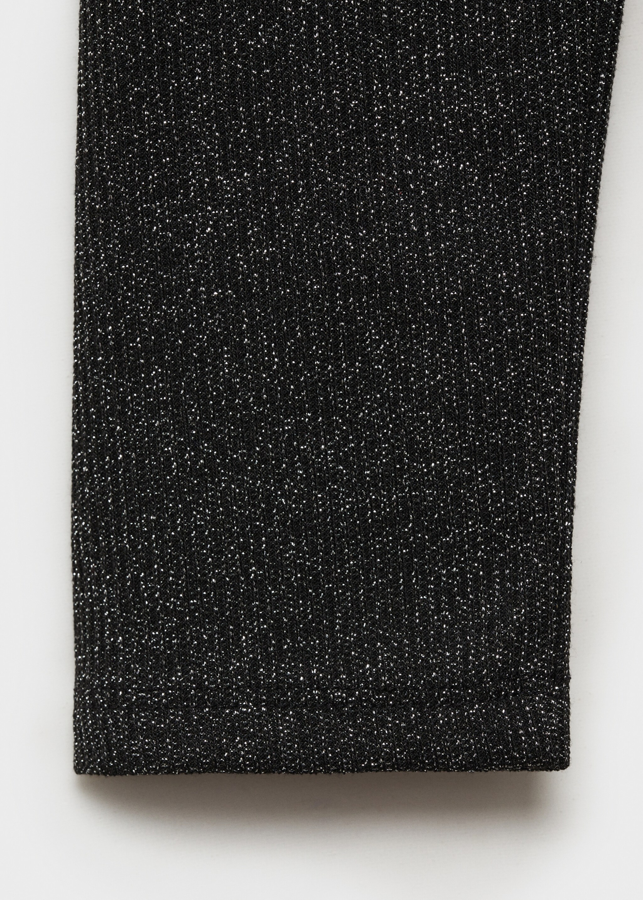 Lurex knitted t-shirt - Details of the article 0, Black. Ref: 87010439-00.