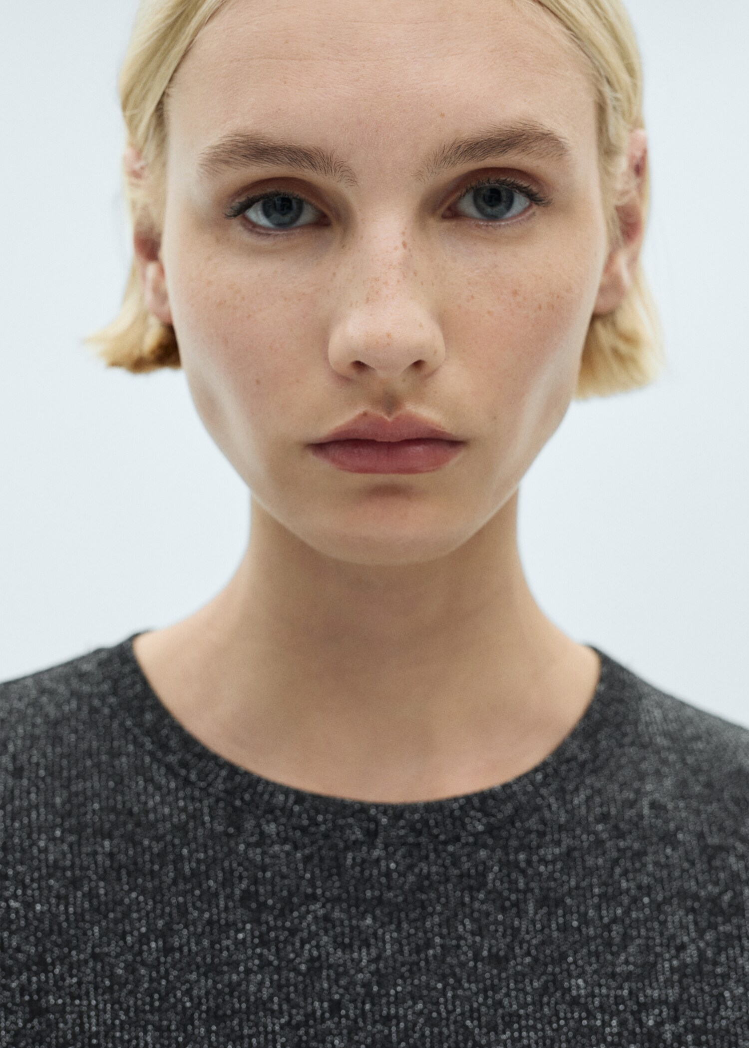 Lurex knitted t-shirt - Details of the article 1