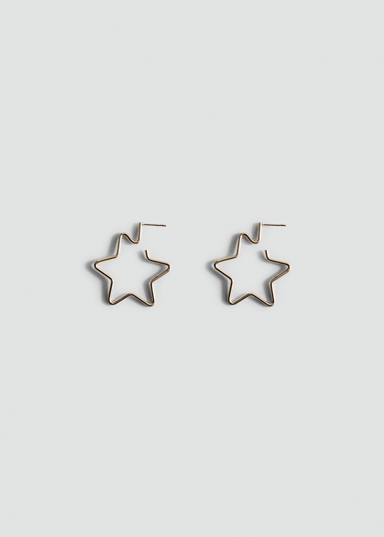Star hoop earrings - Article without model